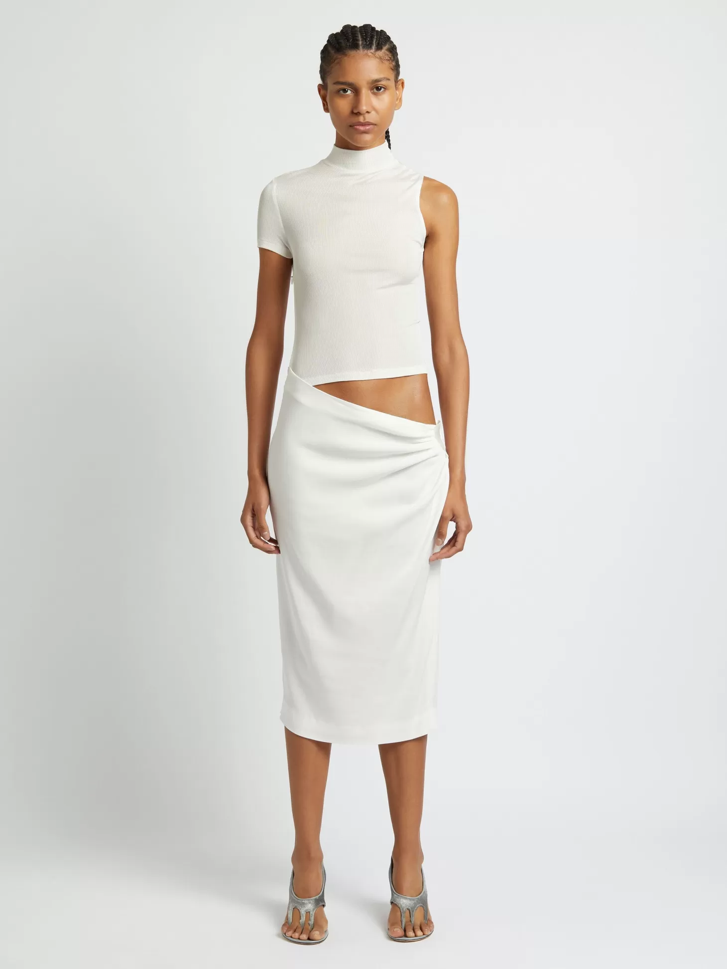 Dresses<CHRISTOPHER ESBER FUSION TEE DRESS White