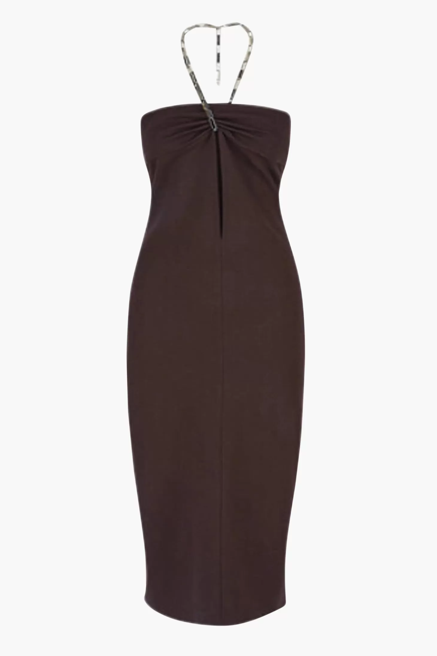 Dresses<THE ATTICO GIONA MIDI DRESS DarkBrown