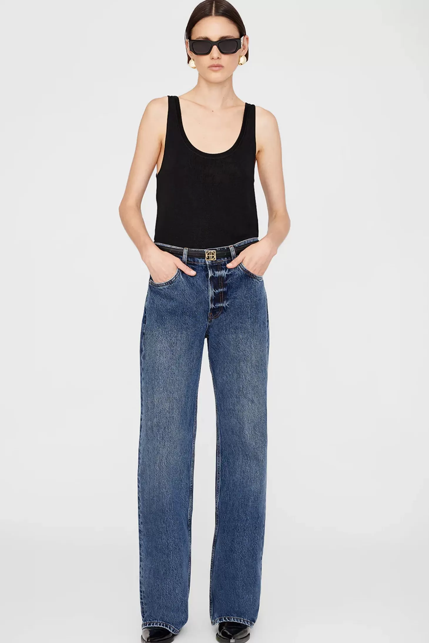 Tops<ANINE BING GIORGIO SWEATER TANK