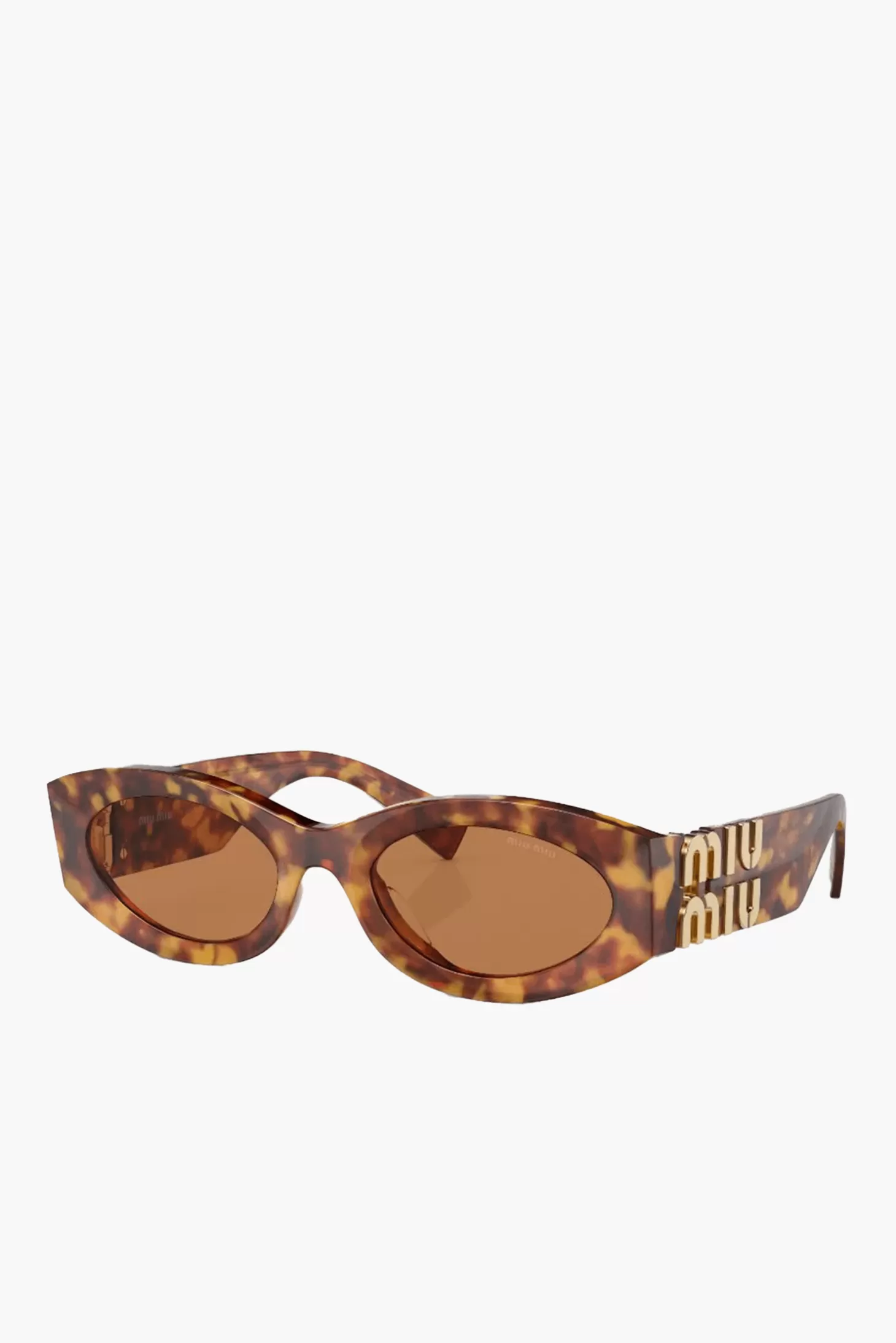 Sunglasses<MIU MIU GLIMPSE GEO SUNGLASSES Havana/Brown