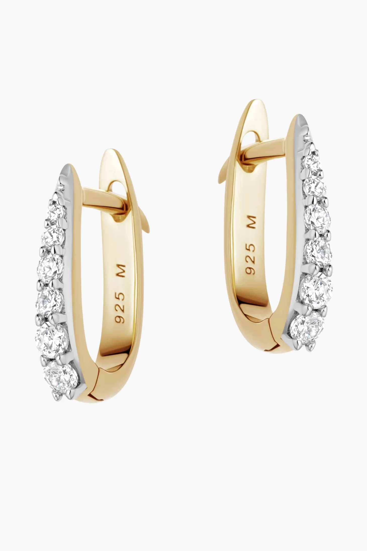 Jewellery<MISSOMA GOLD PAVE CLAW HUGGIES