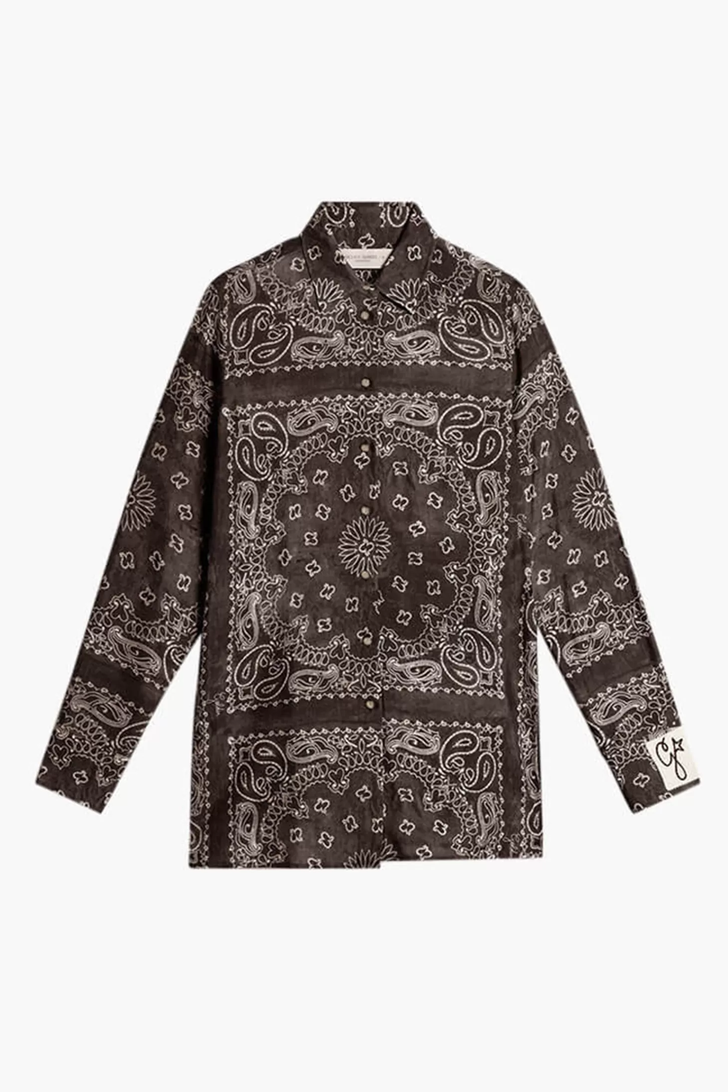 Tops<GOLDEN GOOSE GOLDEN W'S PAJAMAS SHIRT PAISLEY PRINT Anthracitegray