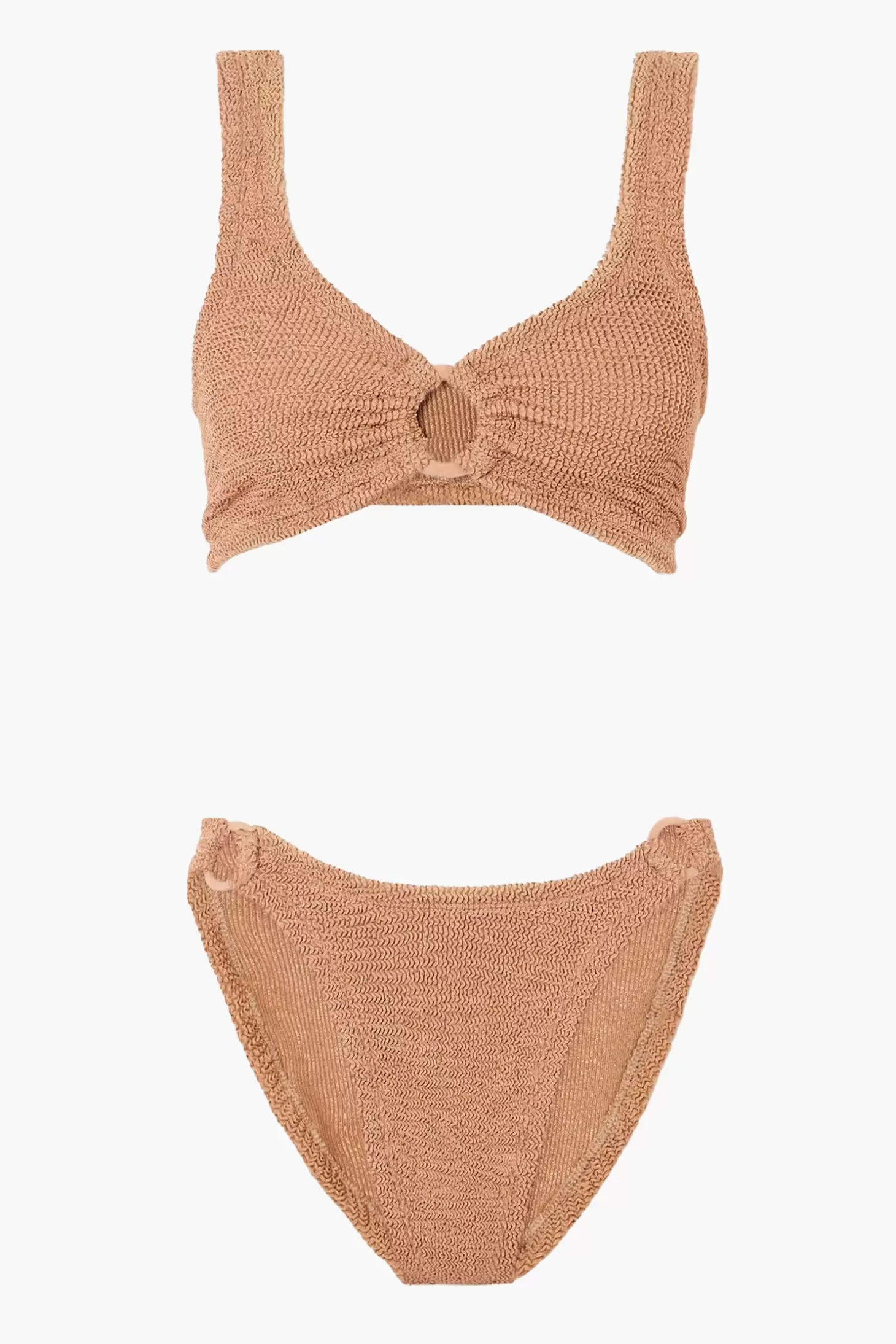 Swimwear<HUNZA G HALLIE BIKINI MetallicCocoa