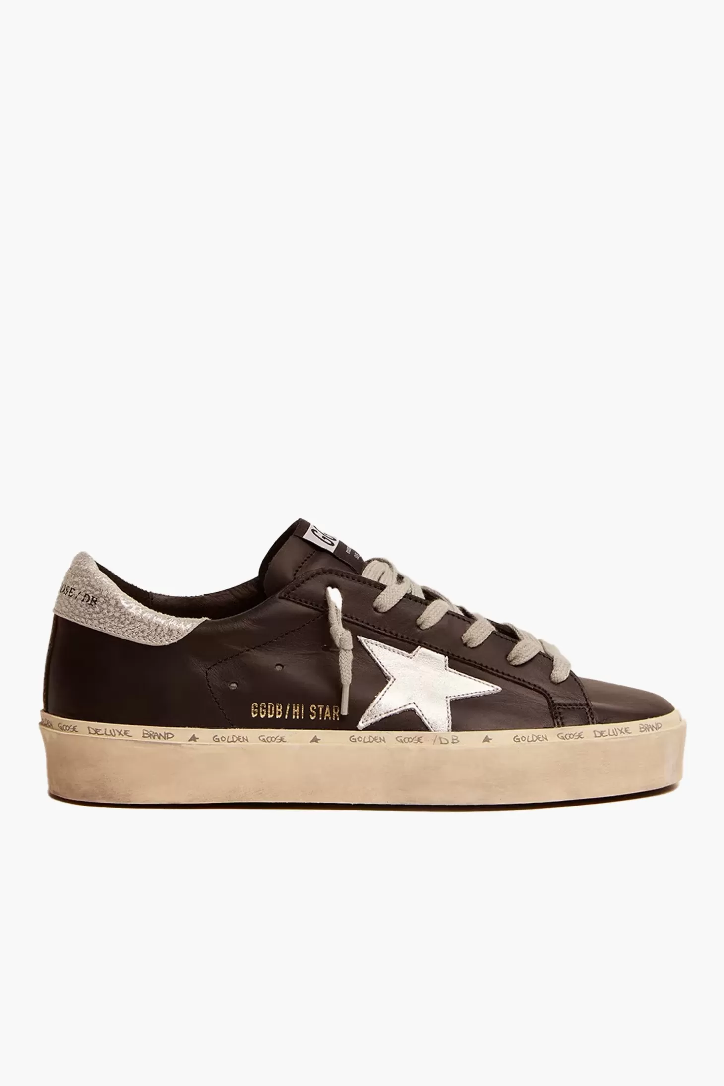 Sneakers<GOLDEN GOOSE HI STAR SNEAKER Black/Silver