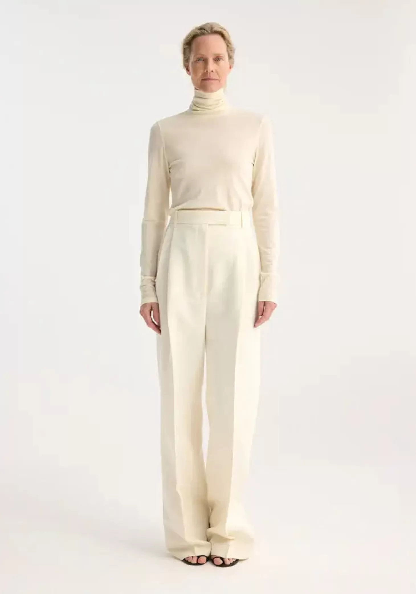 Pants<RÓHE HIGH-WAIST TAILORED TROUSERS OffWhite