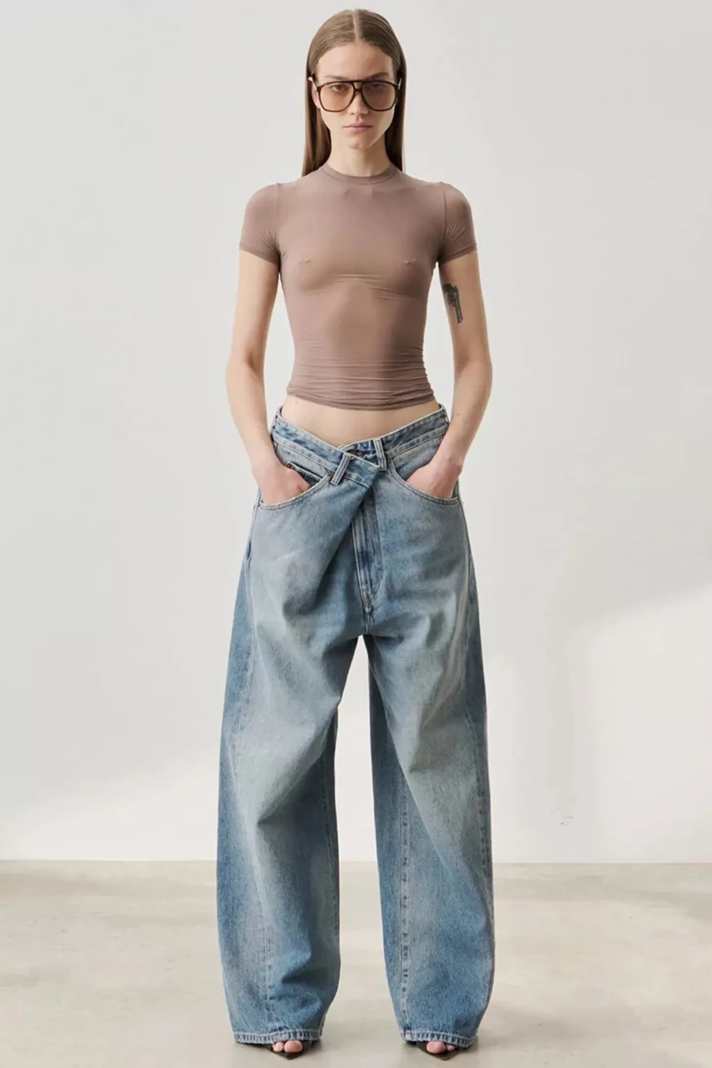 Denim<DARKPARK INES - FOLD OVER DENIM