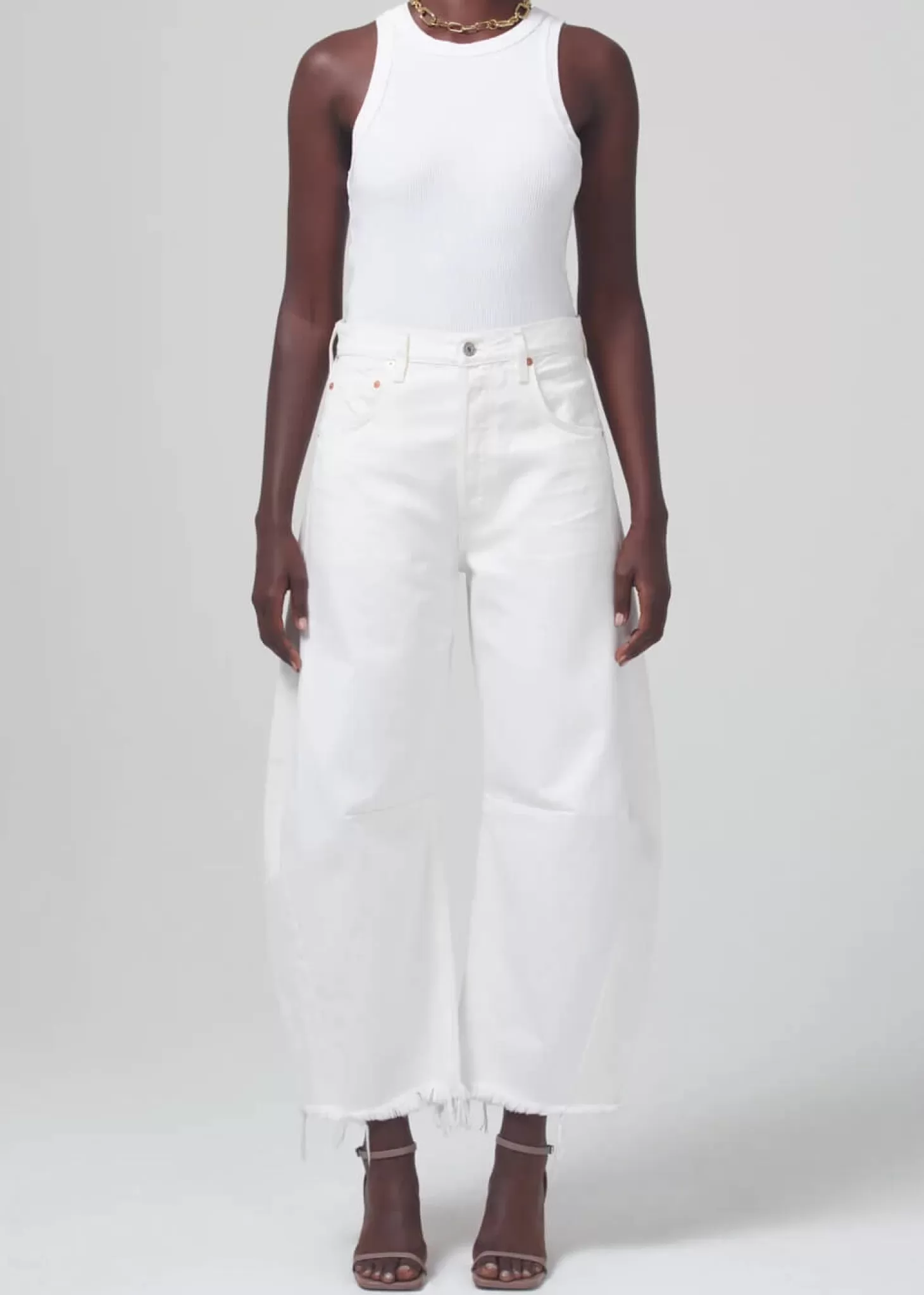 Tops<CITIZENS OF HUMANITY ISABEL RIB TANK White