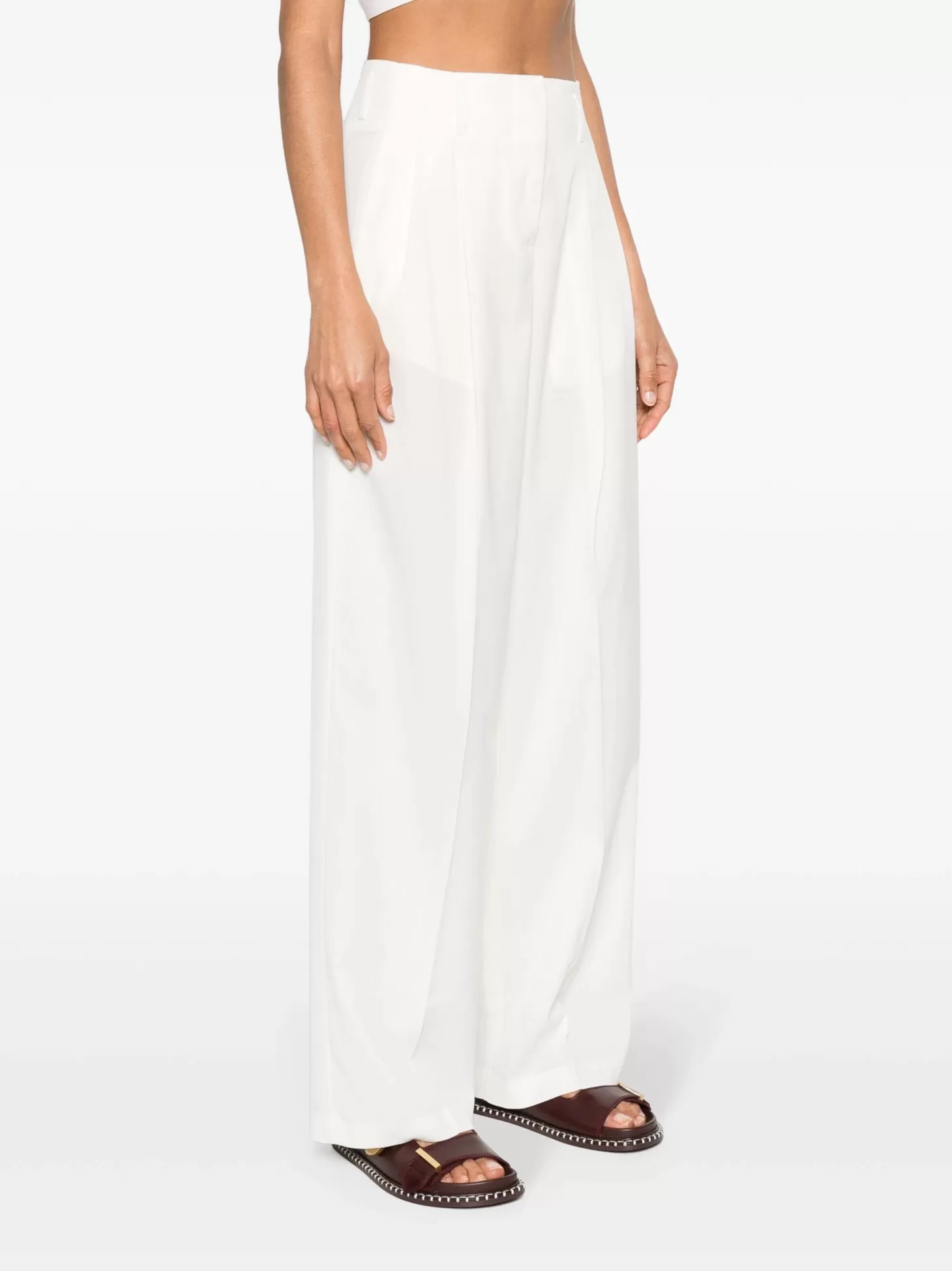 Pants | Matching Sets<GOLDEN GOOSE JOURNEY W'S PLEATED FLAVIA PANT ArcticWhite