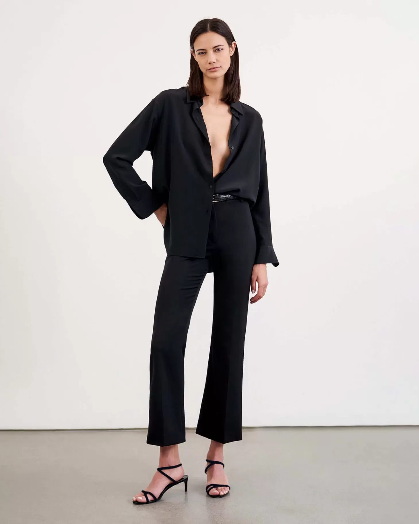 Tops<NILI LOTAN JULIEN SHIRT Black