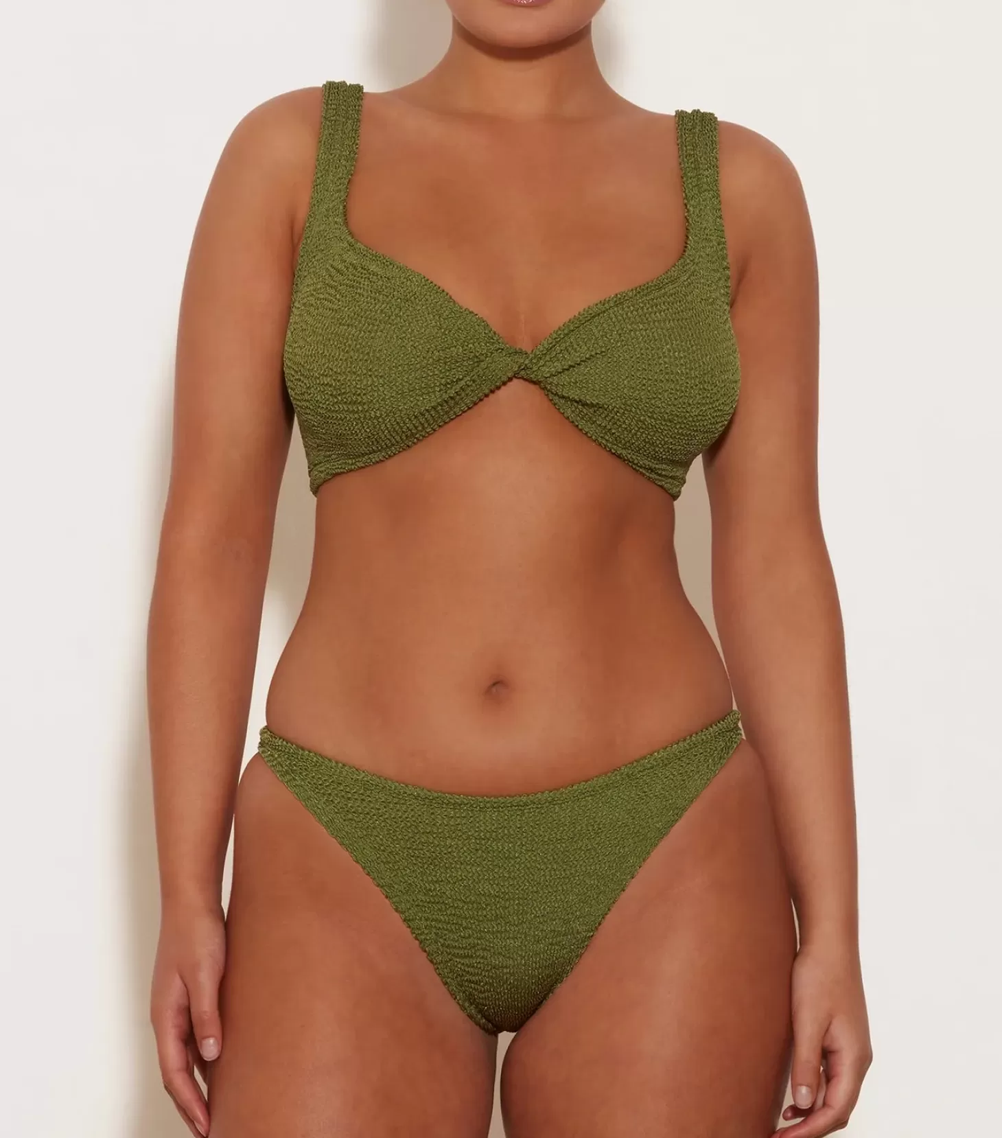 Swimwear<HUNZA G JUNO BIKINI MetallicMoss