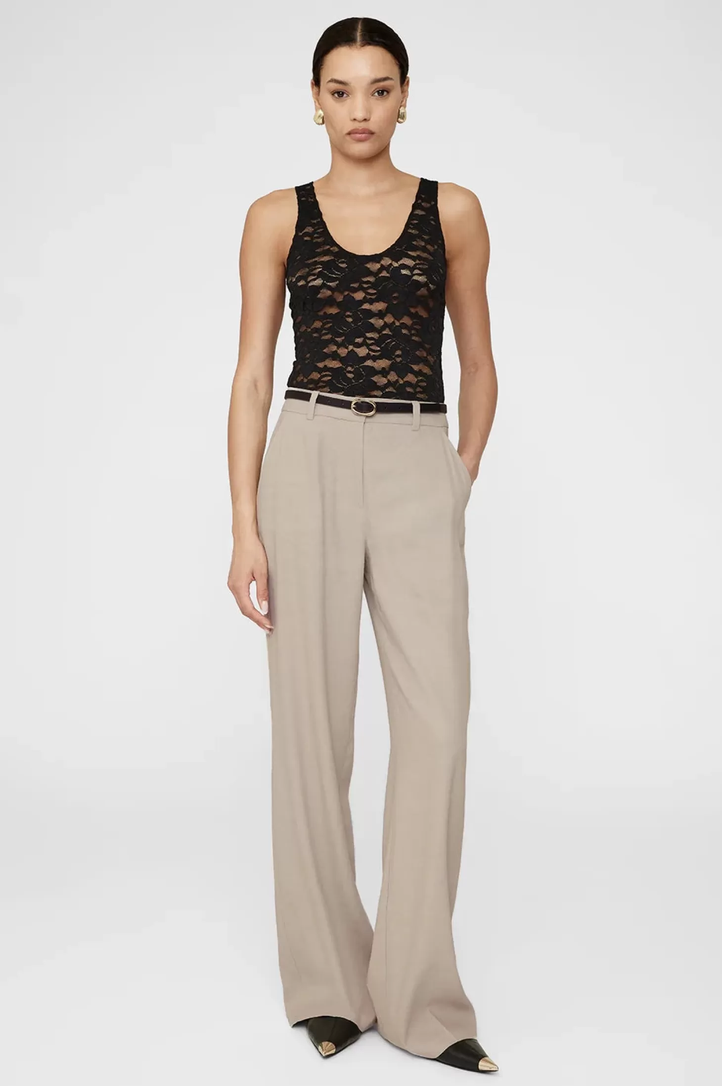 Pants | Matching Sets<ANINE BING KLINE TROUSER SandBeige
