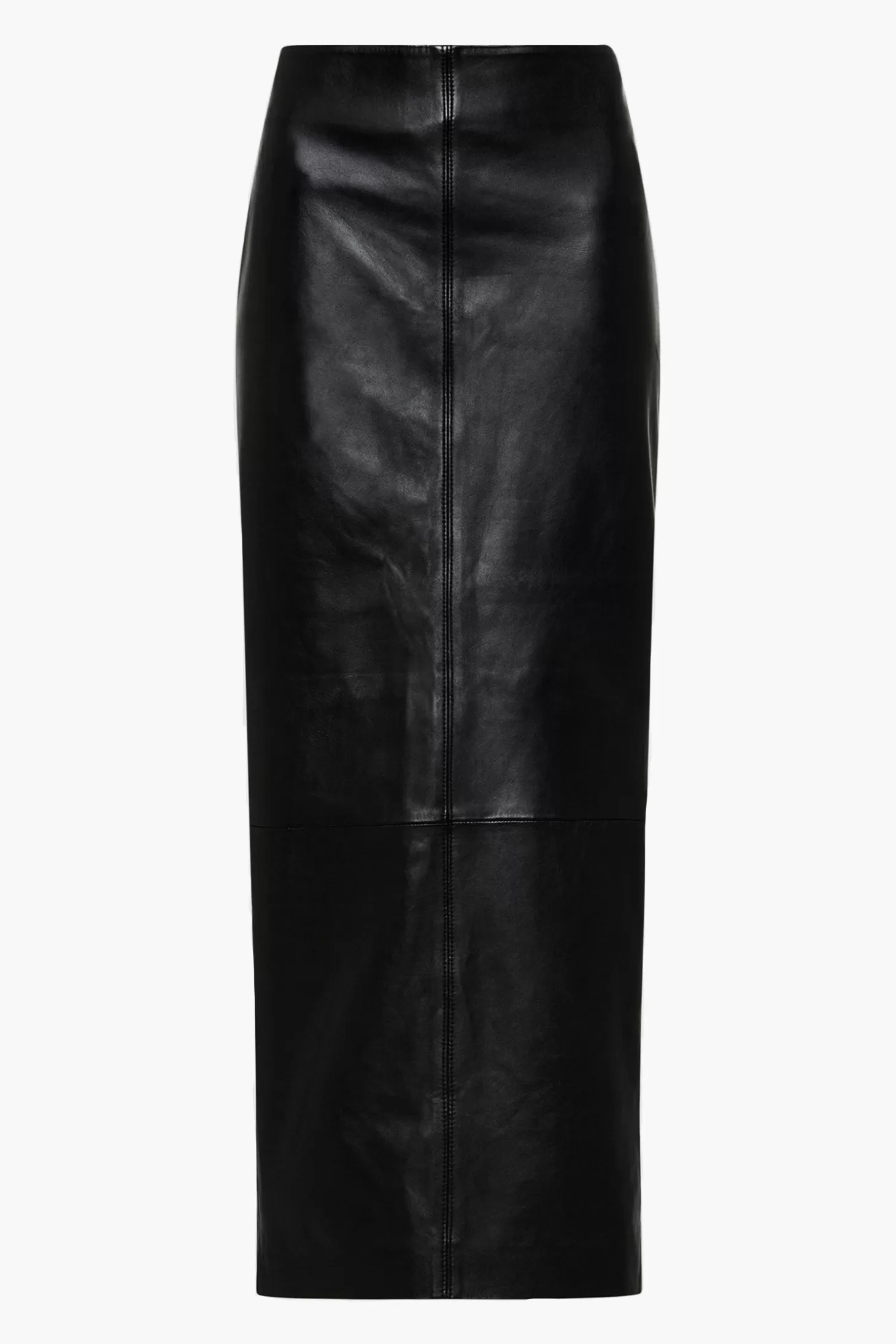 Skirts<ST. AGNI LEATHER COLUMN SKIRT Black