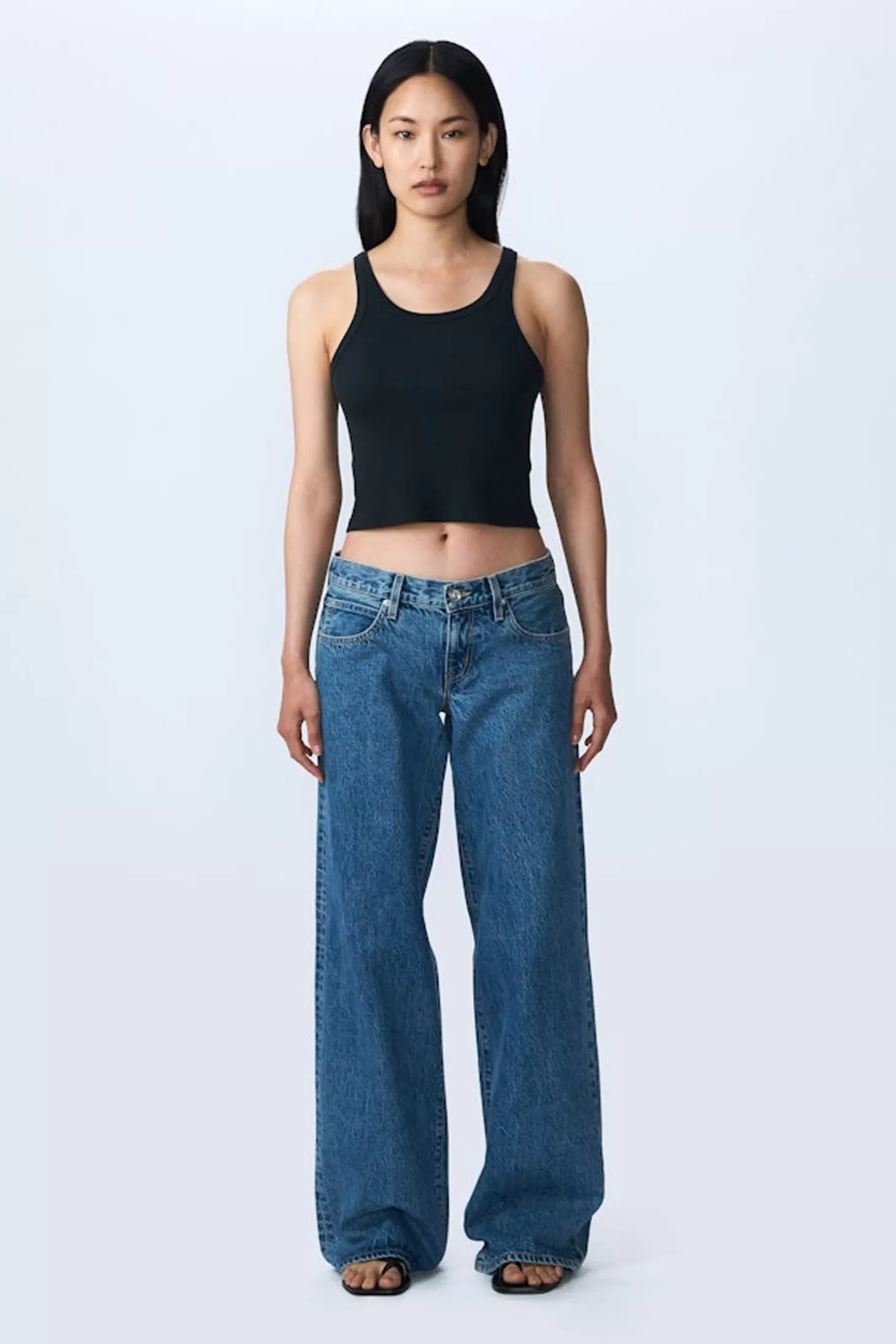 Denim<SLVRLAKE LEXI LOW RISE WIDE LEG