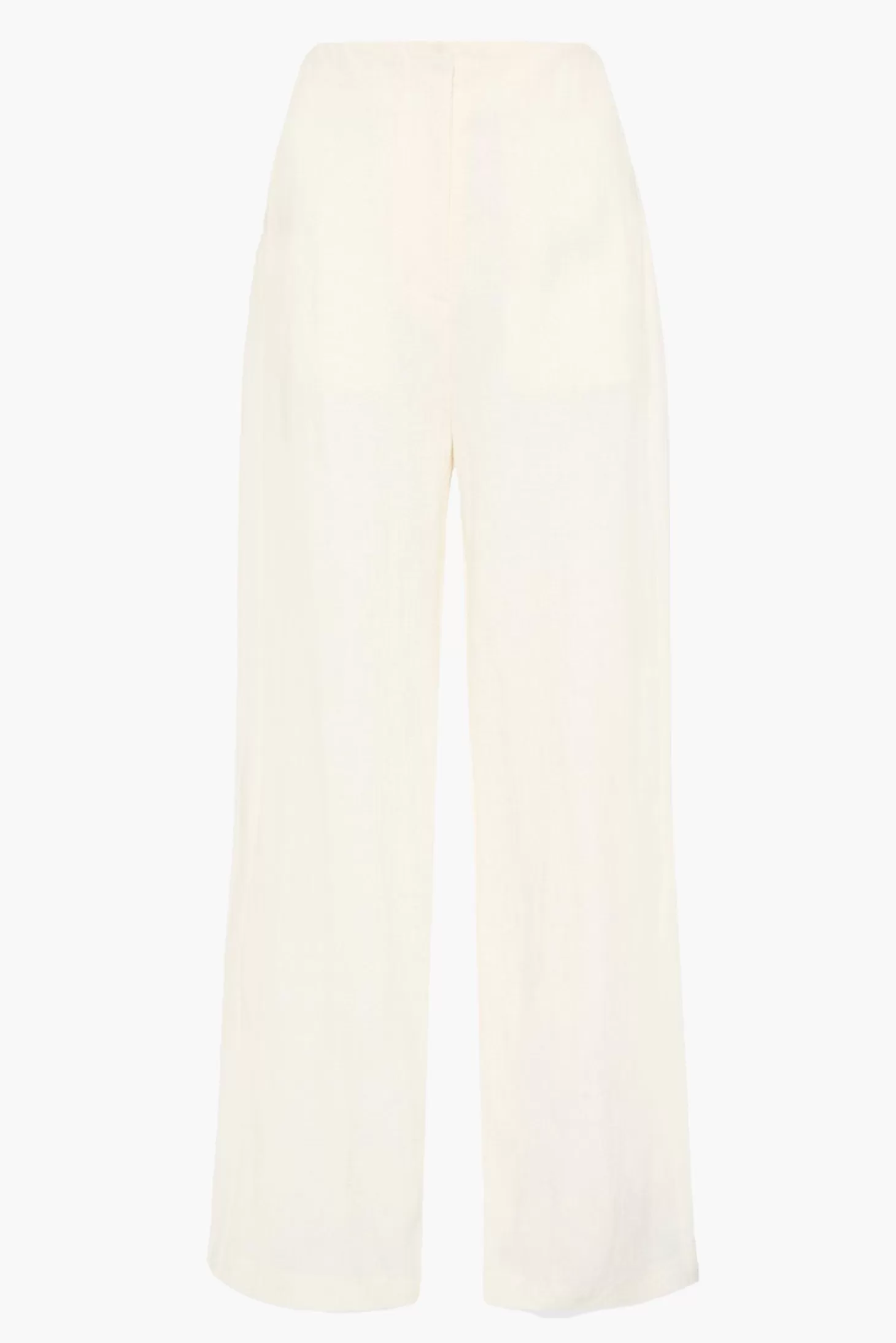 Pants<ST. AGNI LINEN WIDE LEG PANTS Ivory