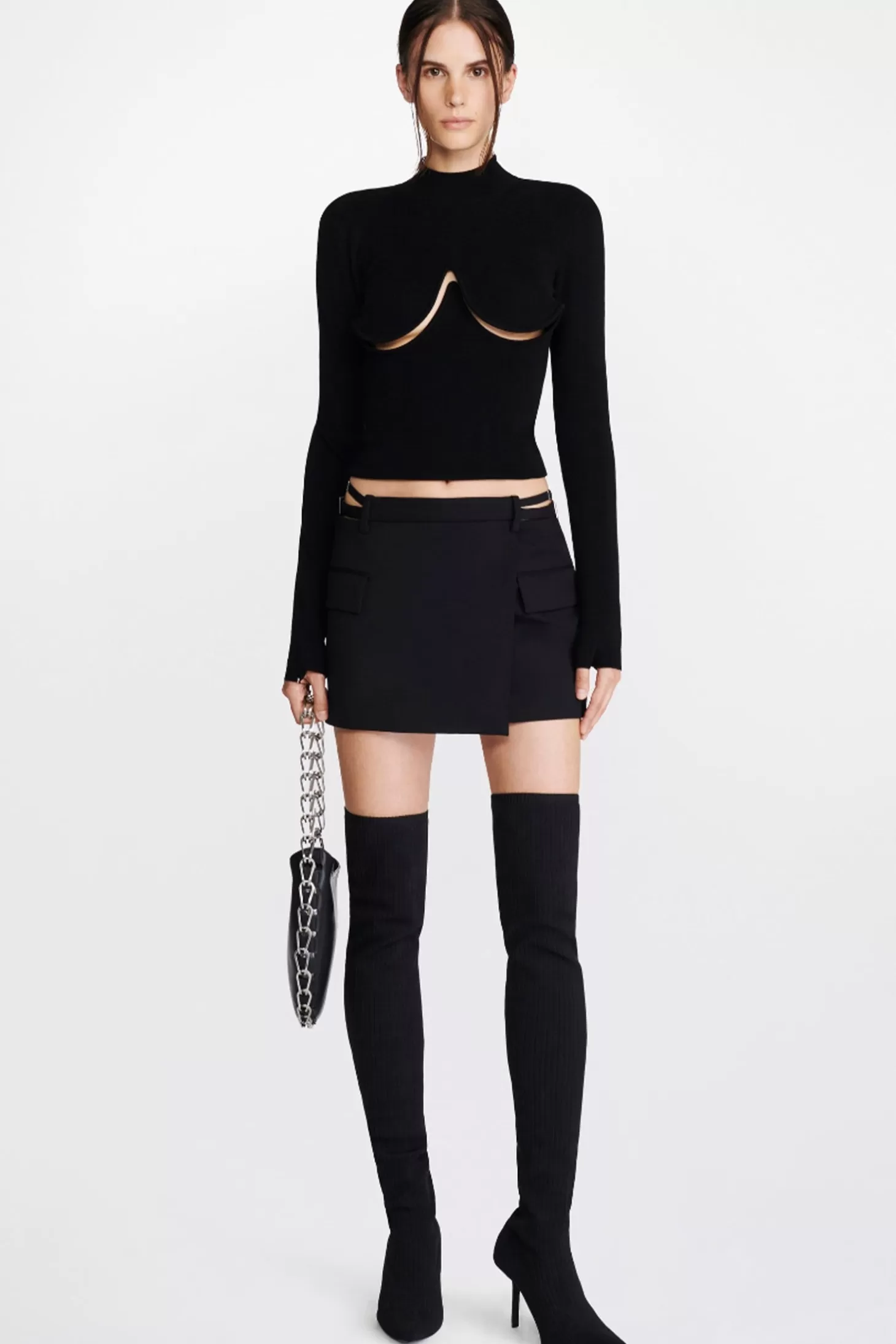 Skirts<DION LEE LINGERIE WOOL MINI SKIRT