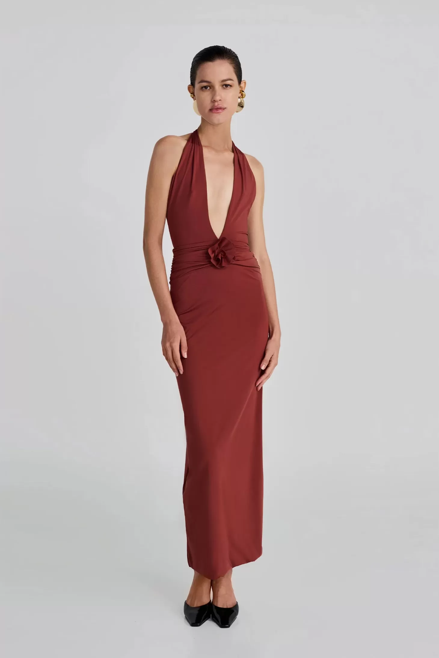 Dresses<MAYGEL CORONEL LIRIO DRESS Chestnut