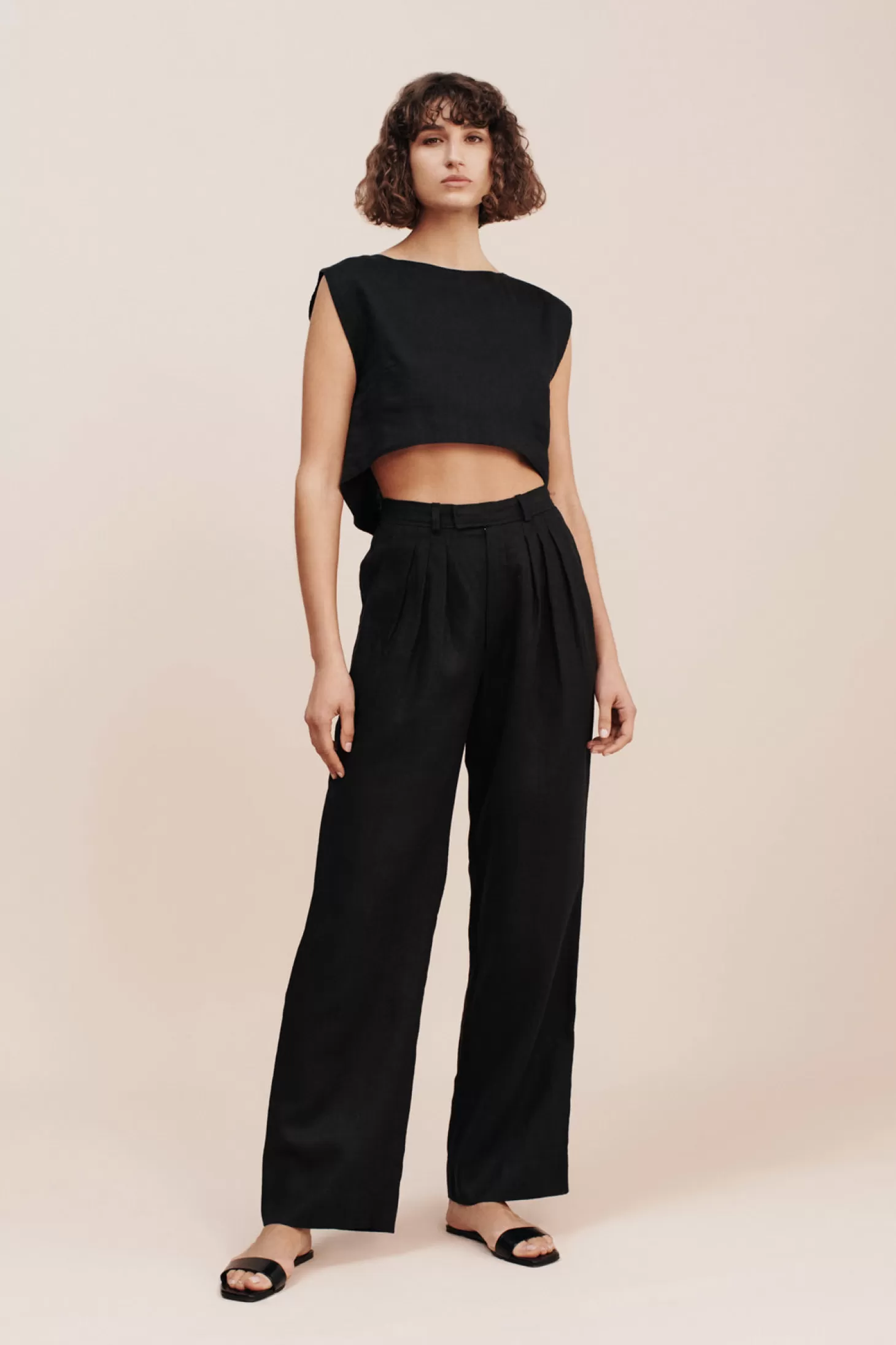 Pants<POSSE LOUIS TROUSER Black