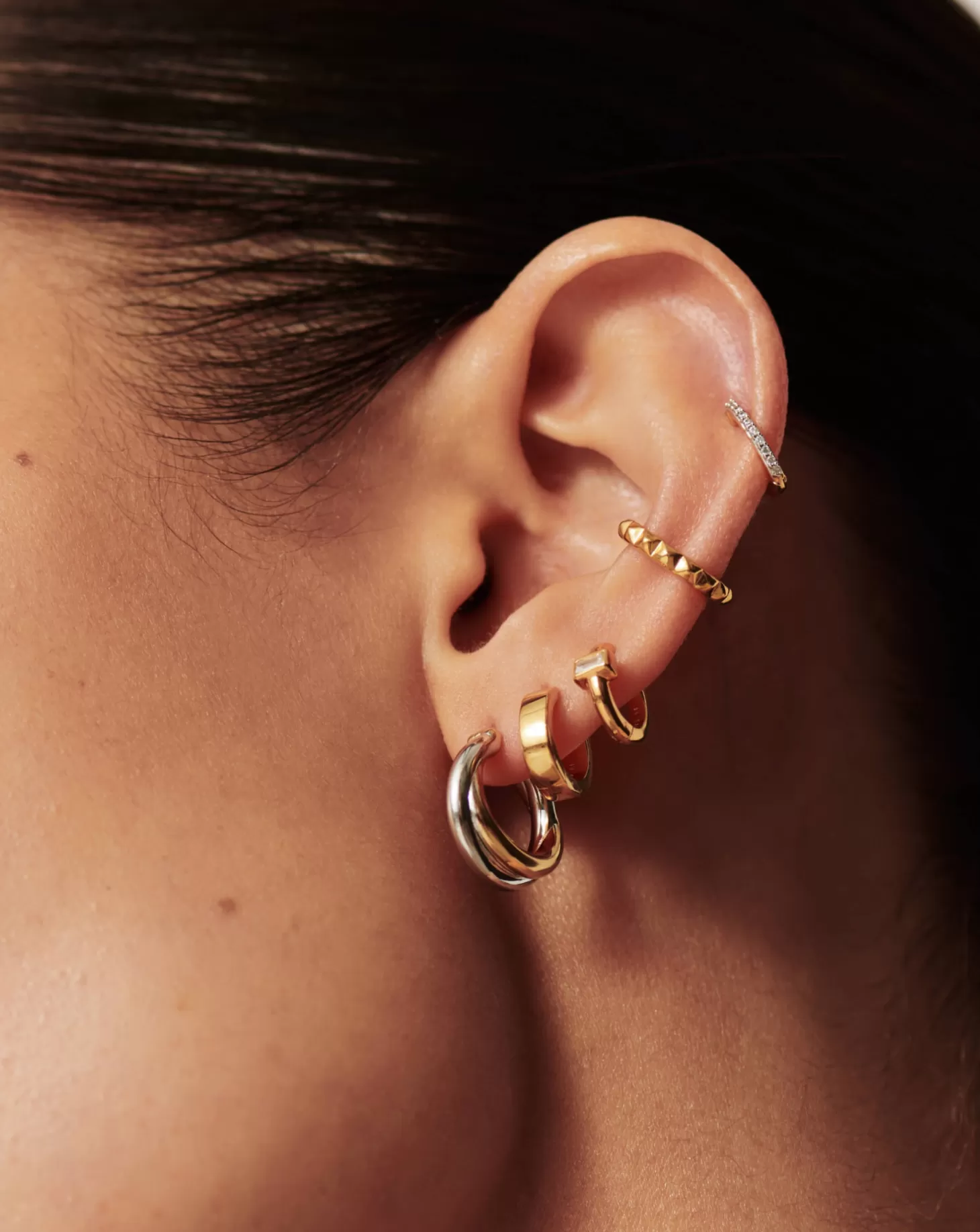 Jewellery<MISSOMA LUCY WILLIAMS CHUNKY ENTWINE MINI HOOP EARRINGS
