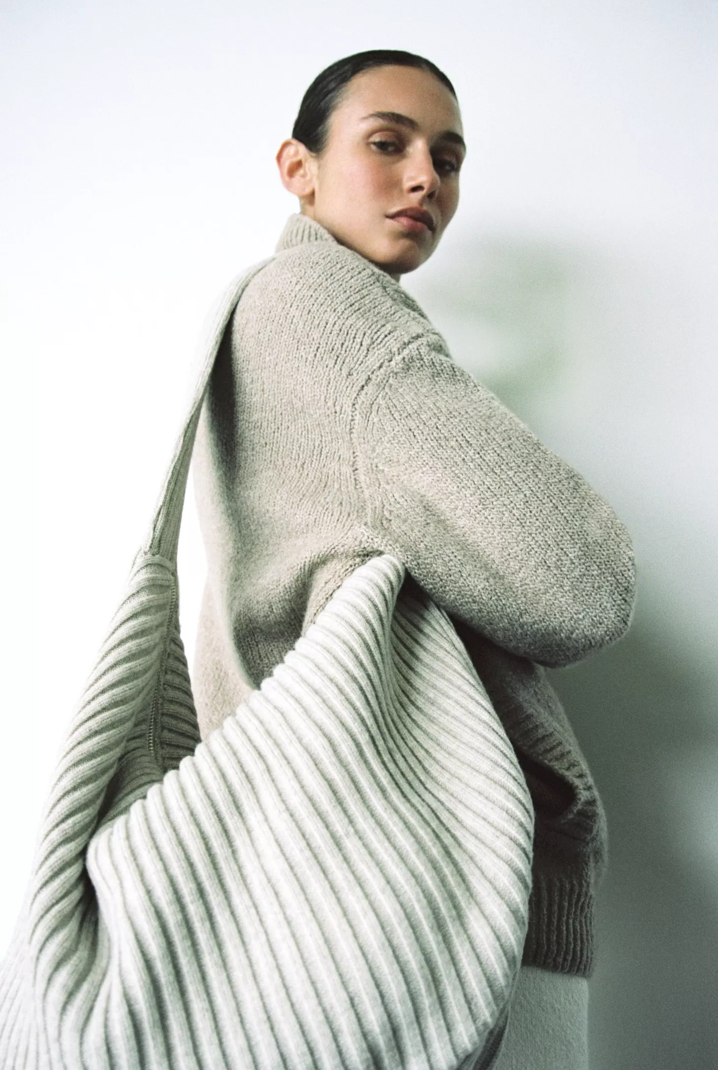 Shoulder | Tote<AYA MUSE LUNA LARGE BAG Oatmeal