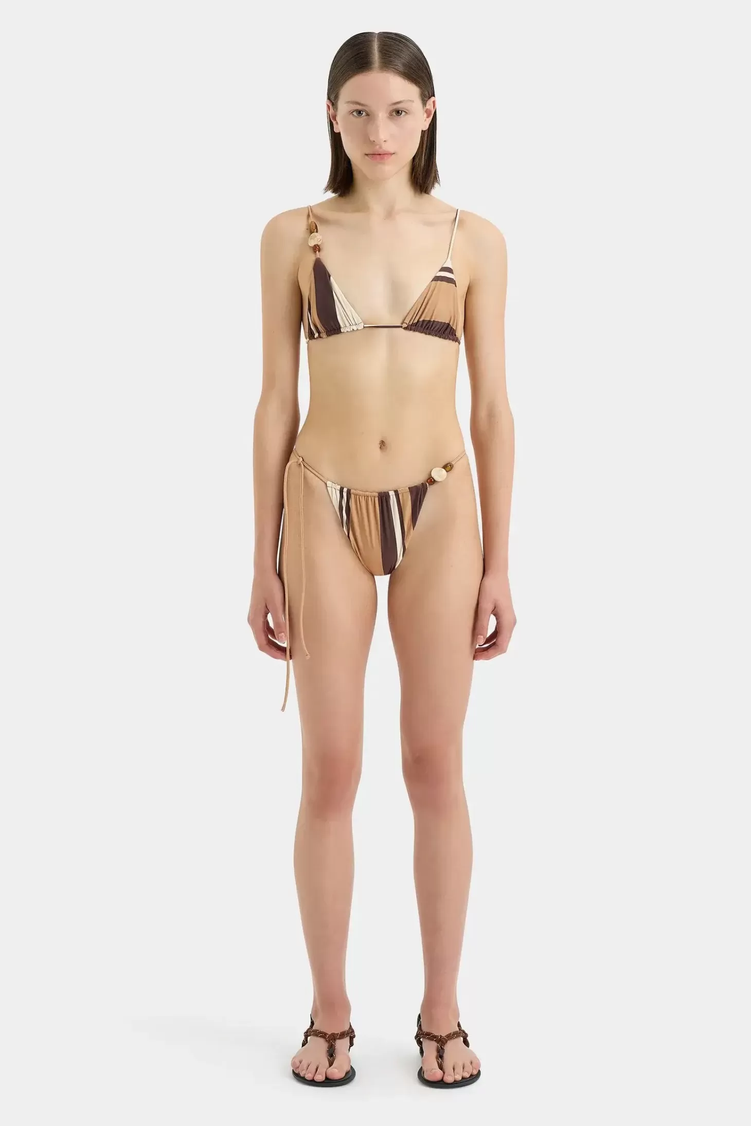 Matching Sets | Swimwear<SIR MAHOGANY STRING BRIEF CantinaStripePrint