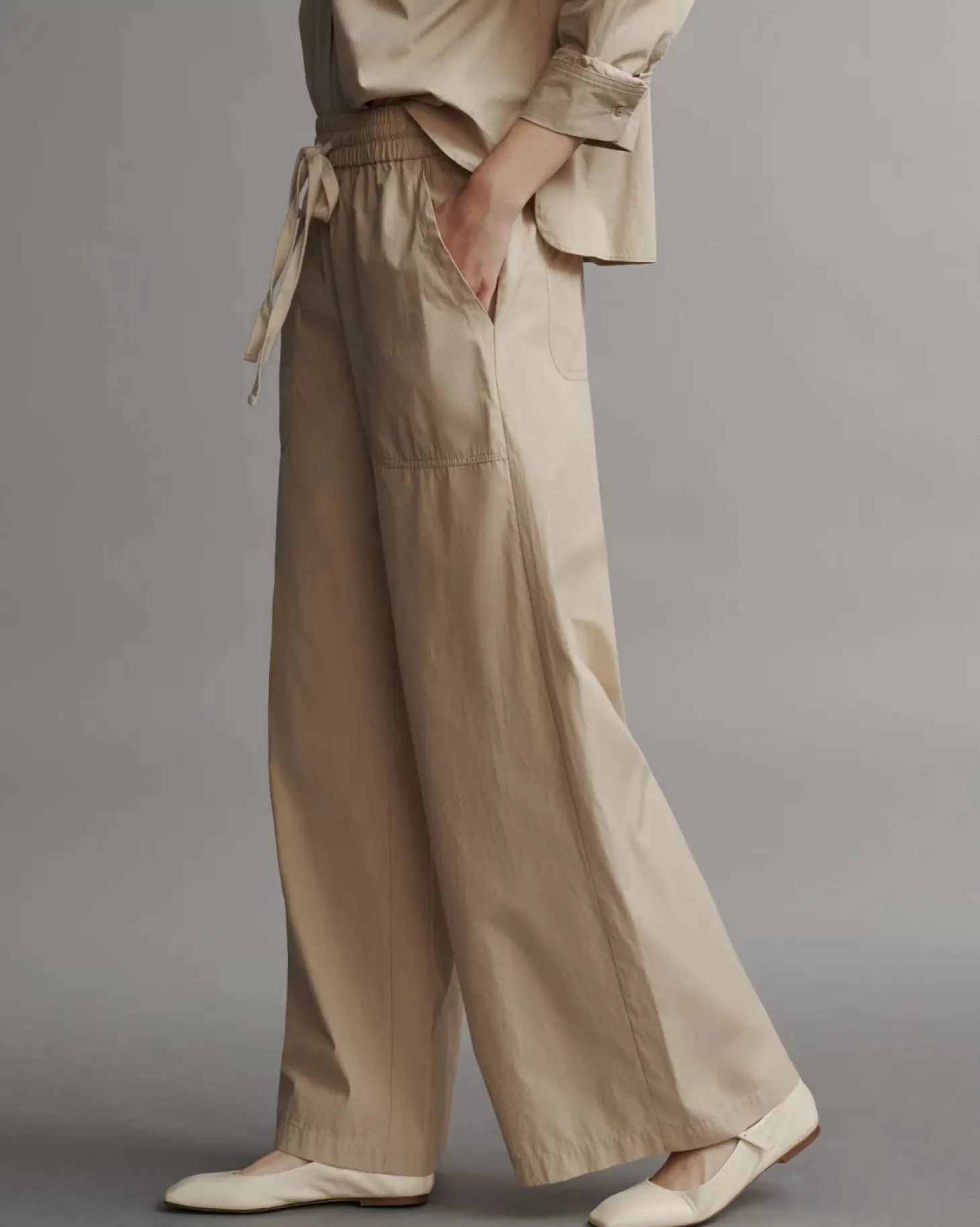 Pants | Matching Sets<TWP MAIN STREET COTTON PANT Sandstone