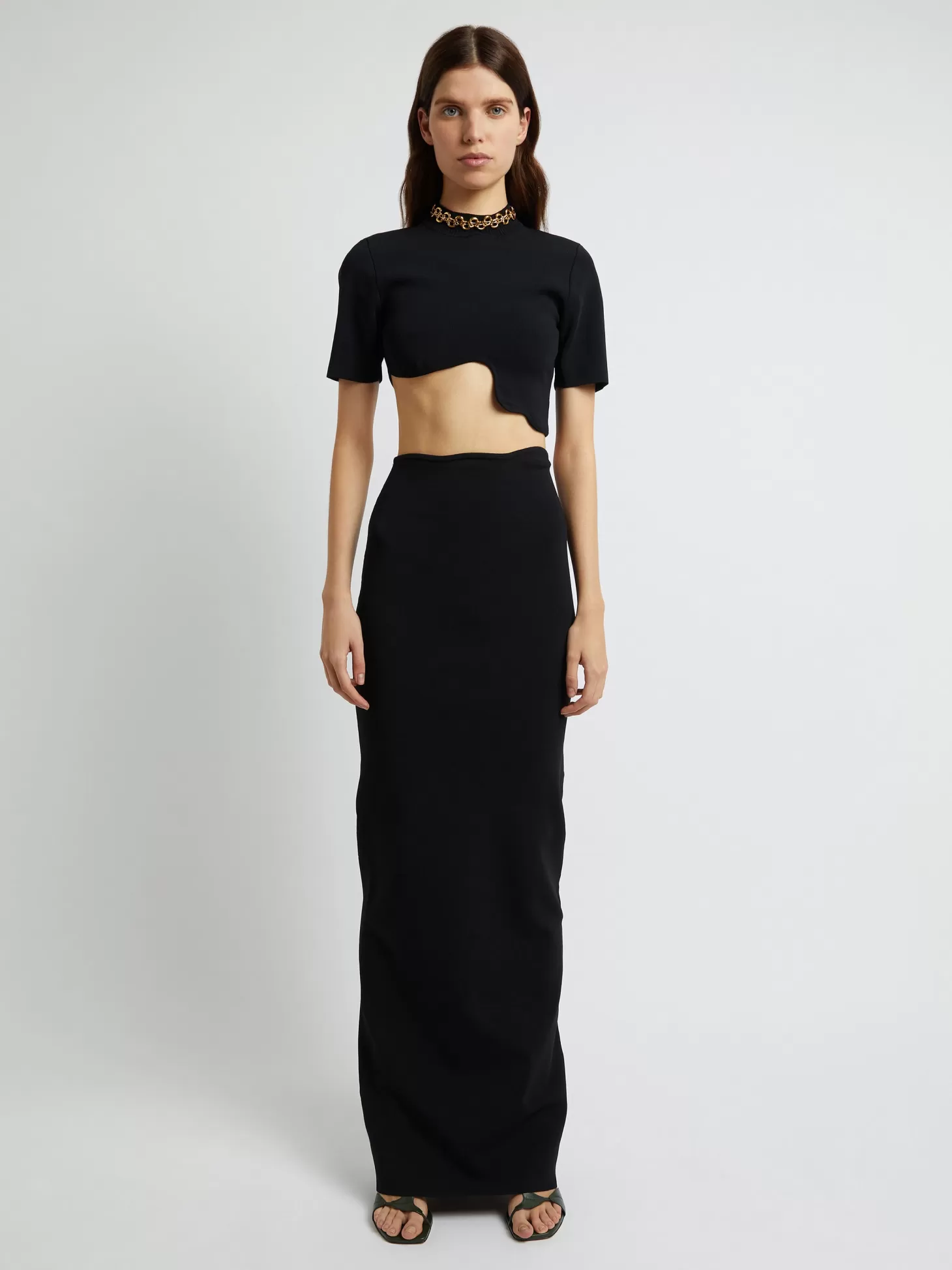 Skirts<CHRISTOPHER ESBER MAPARADITA COLUMN SKIRT Black