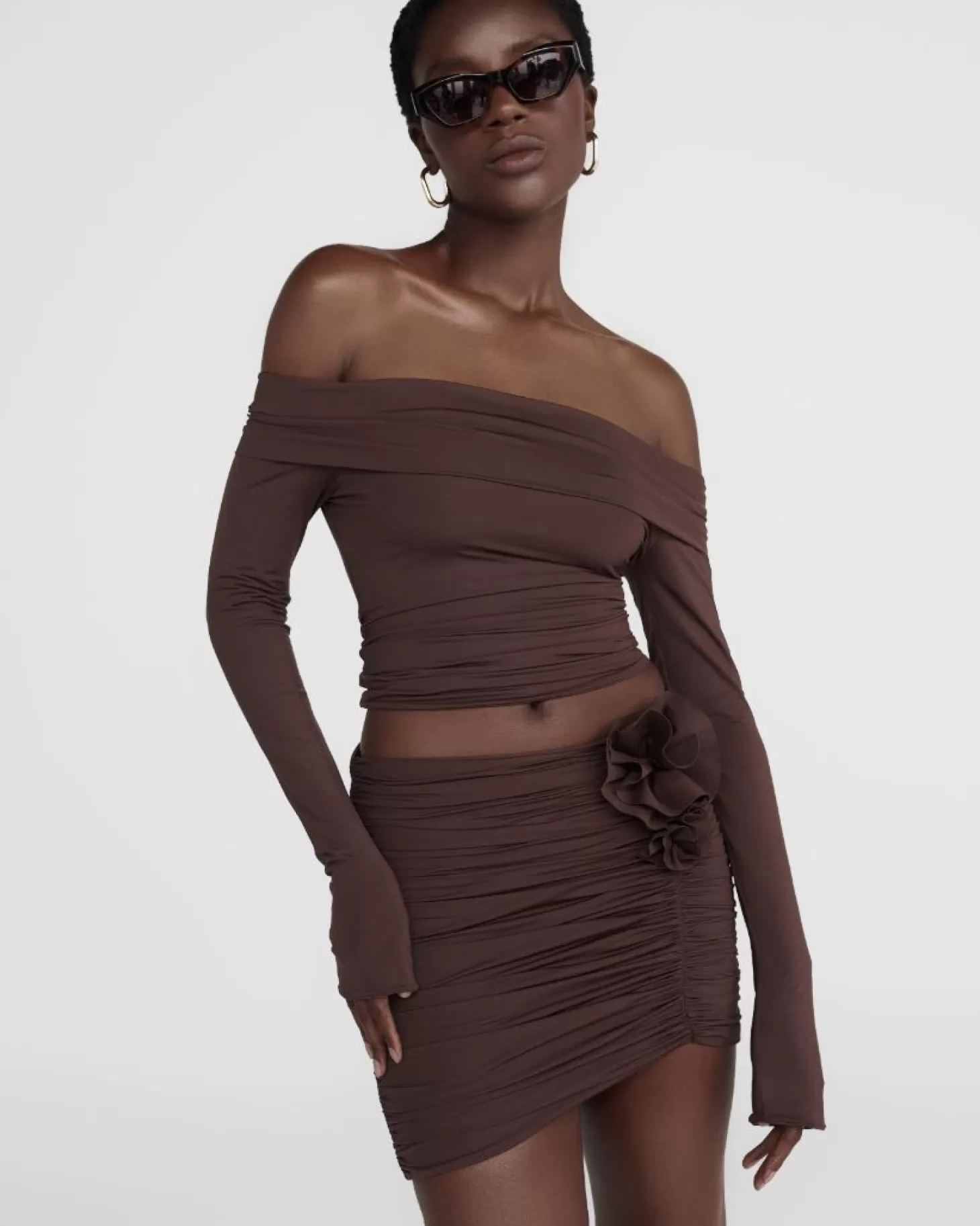 Skirts<MAYGEL CORONEL MARGUA SKIRT Brown