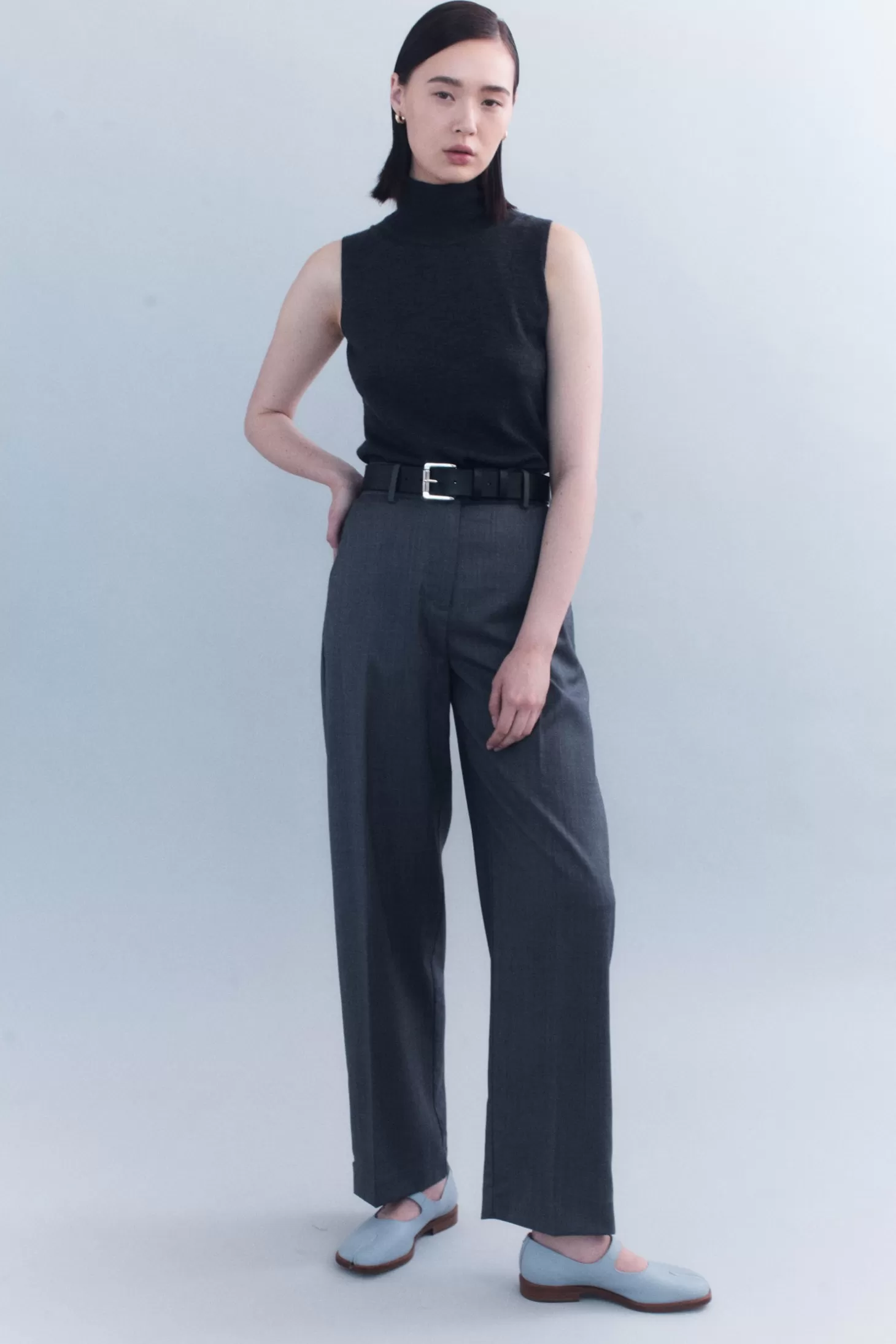 Tops | Knitwear<COURTNEY ZHENG MARLO SLEEVELESS MERINO TOP GreyMelange