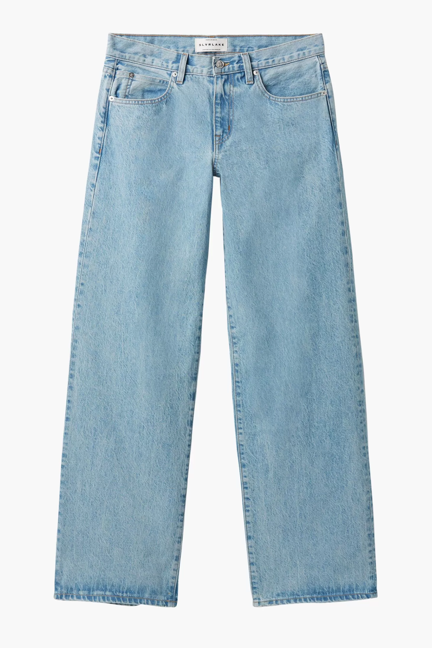 Denim<SLVRLAKE MICA LOW RISE WIDE LEG JEAN