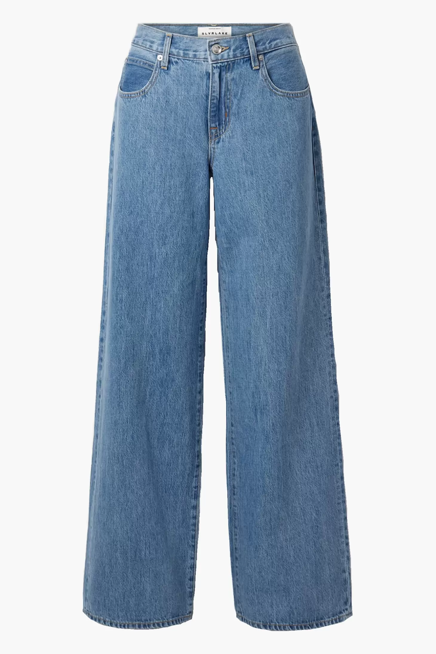 Denim<SLVRLAKE MICA LOW RISE WIDE LEG JEAN
