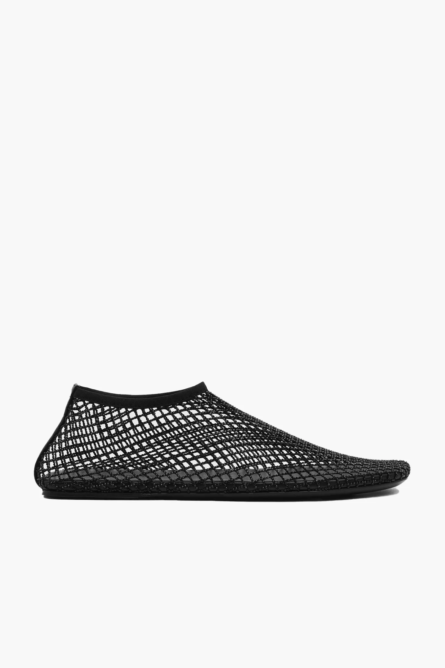 Flats<CHRISTOPHER ESBER MINETTE CRYSTAL MESH FLAT Black