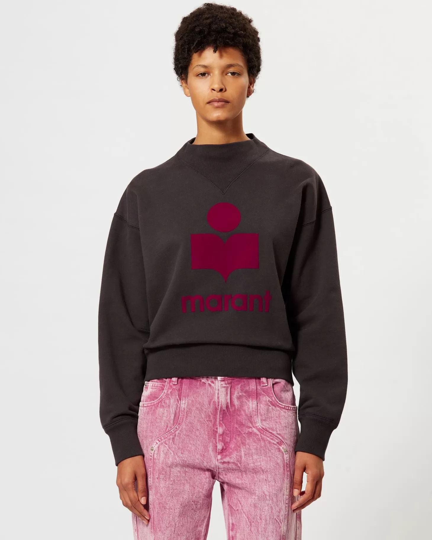 Sweatshirts & Loungewear | Activewear<ISABEL MARANT ÉTOILE MOBY SWEATSHIRT FadedNight/Fuchsia