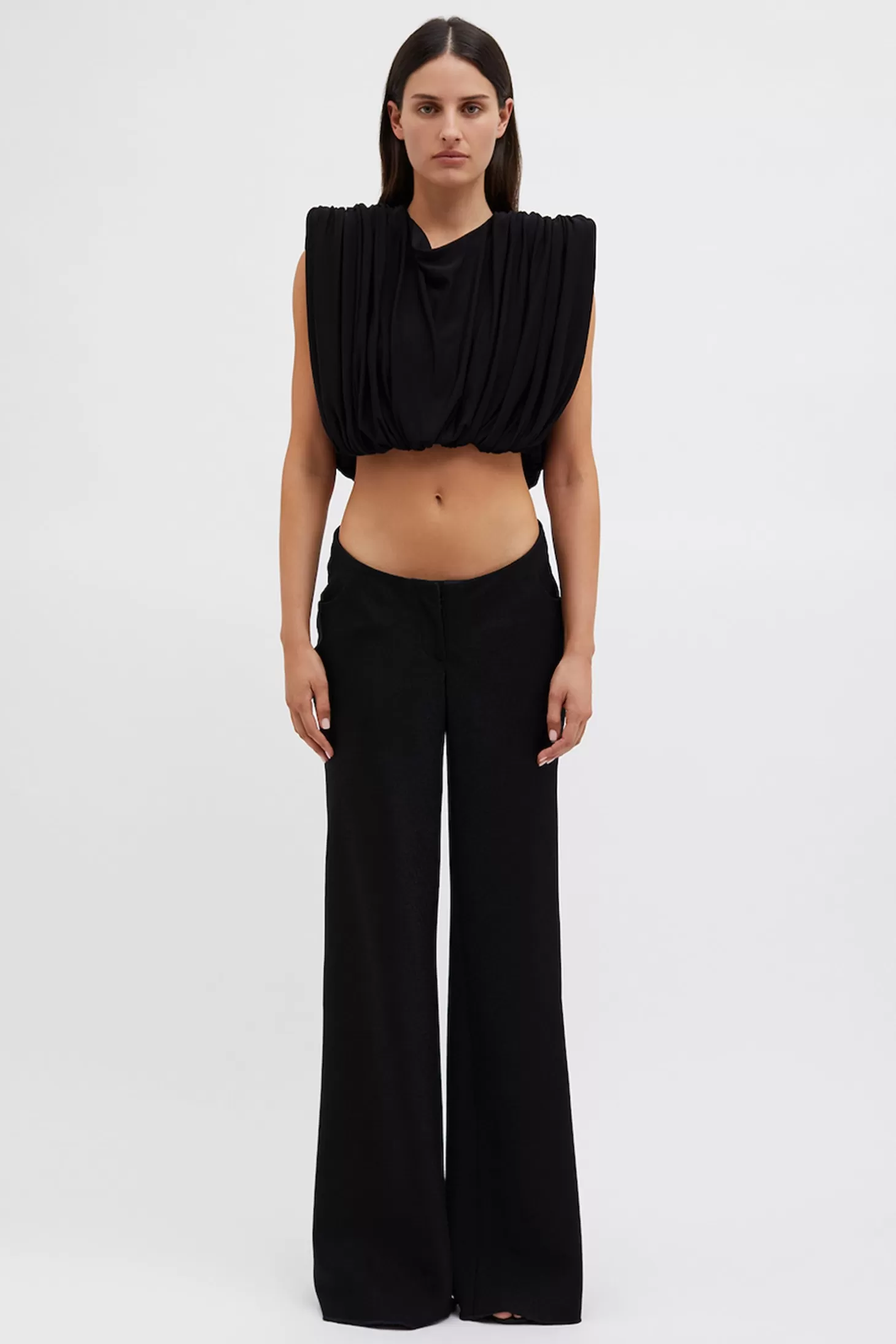 Tops<CHRISTOPHER ESBER MONSTERA TOP Black