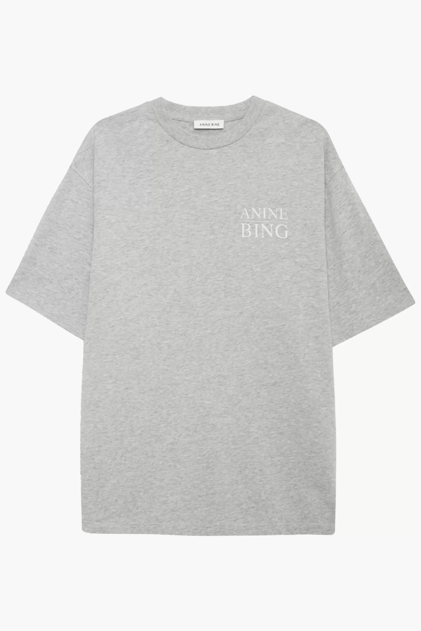 Tops<ANINE BING MYERS TEE SERIF NY GreyMelange