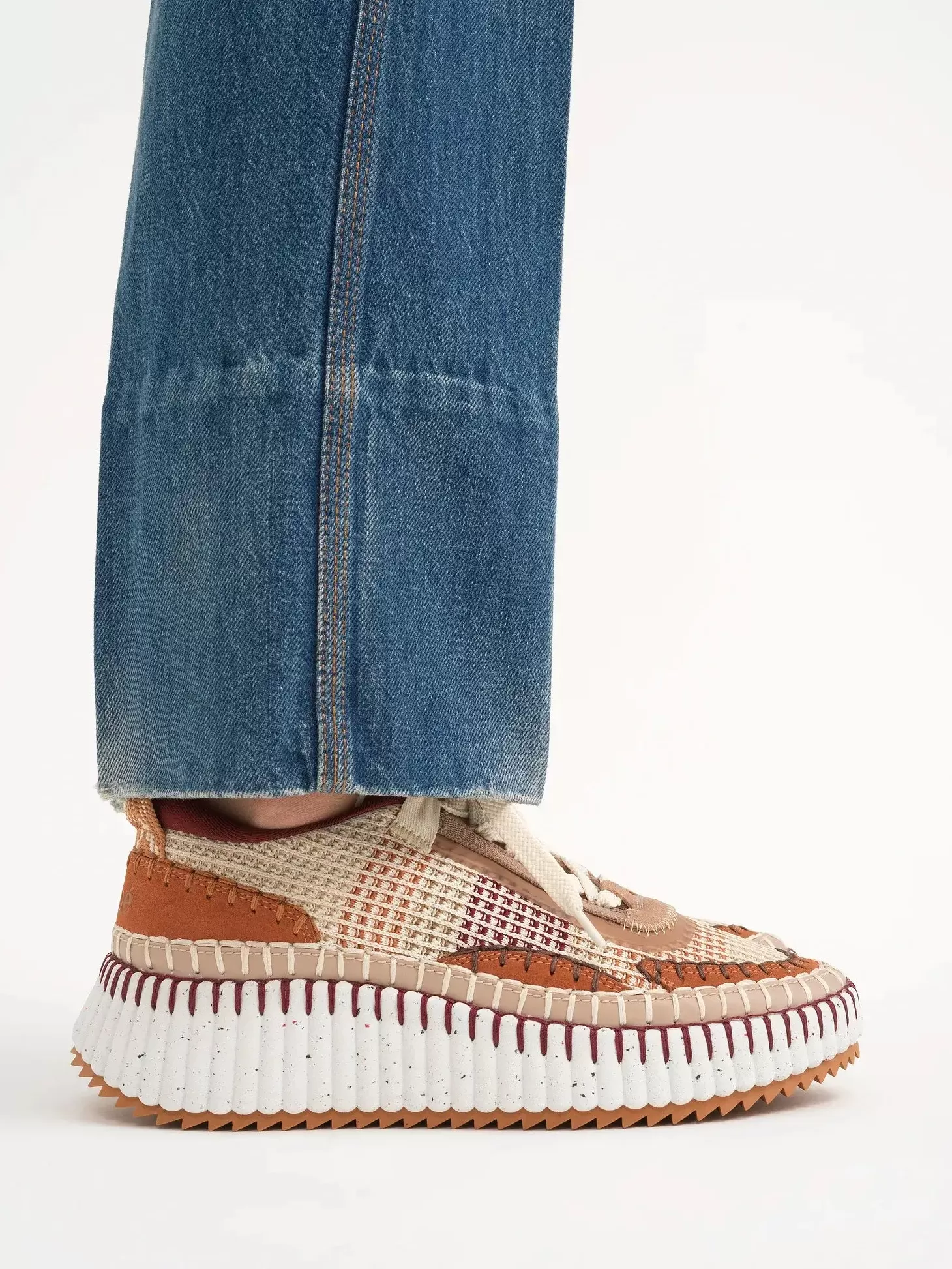 Sneakers<CHLOÉ NAMA SNEAKER DarkTan