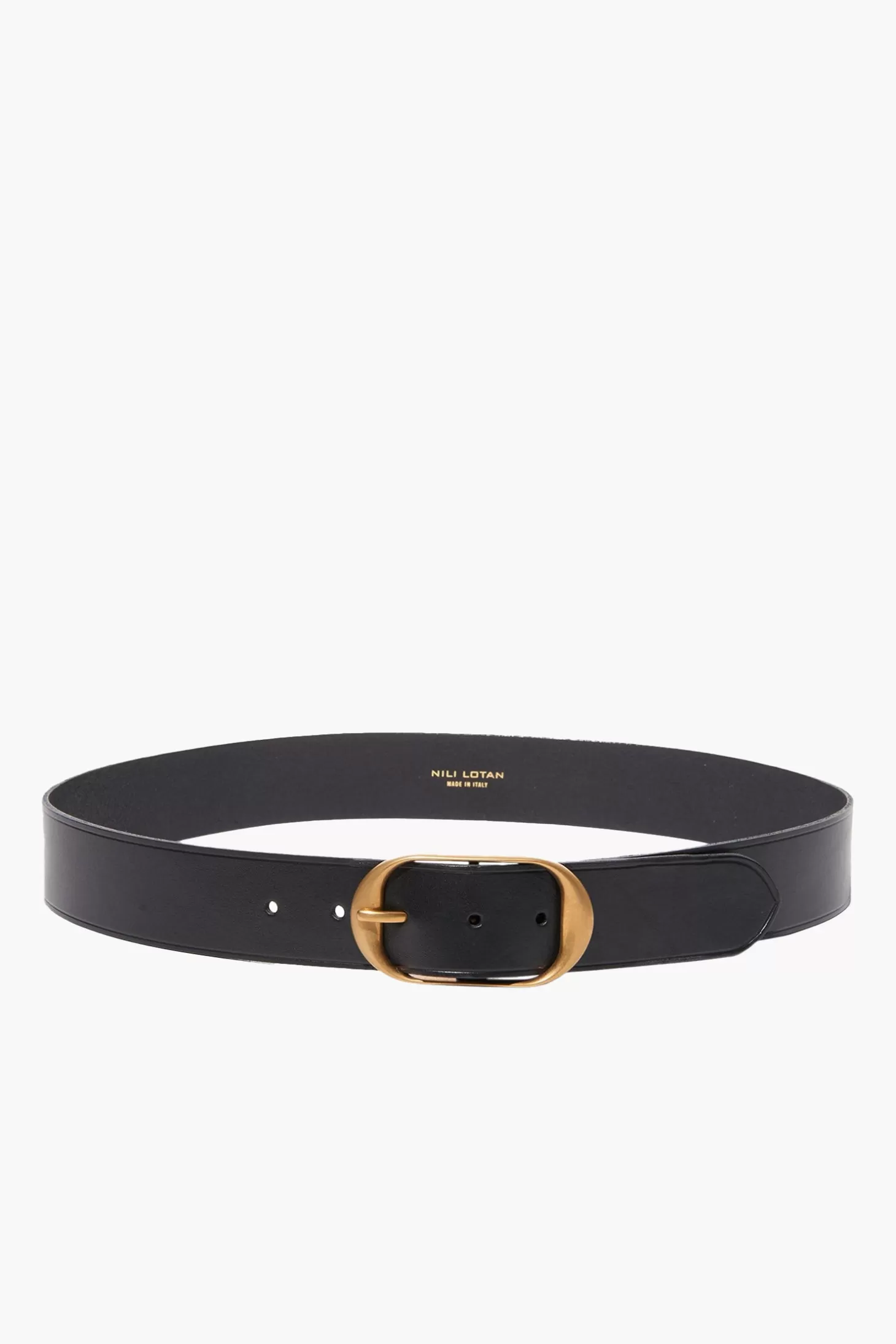 Belts<NILI LOTAN NILI BELT BlackW/AntiqueBrassBuckle