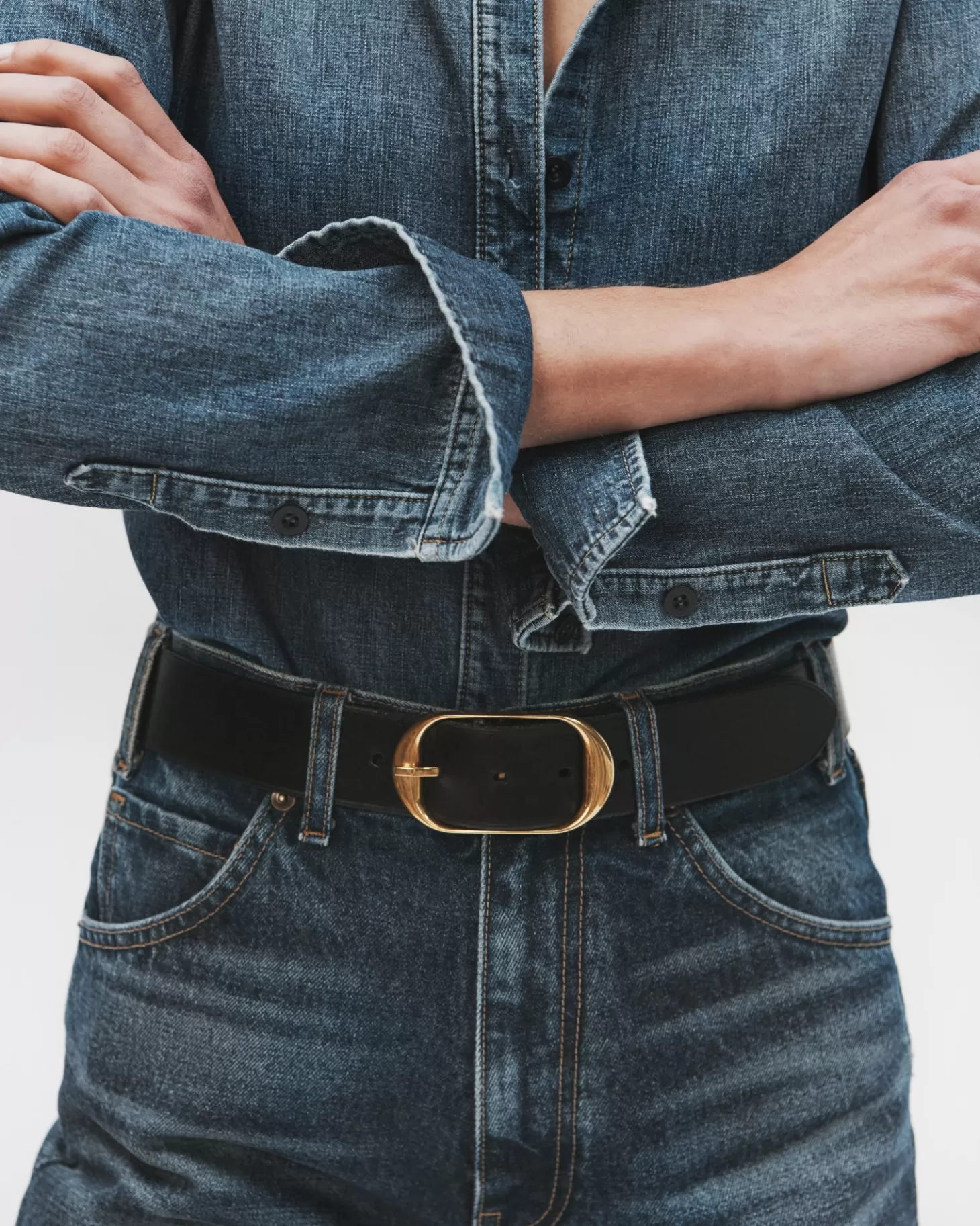 Belts<NILI LOTAN NILI BELT BlackW/AntiqueBrassBuckle