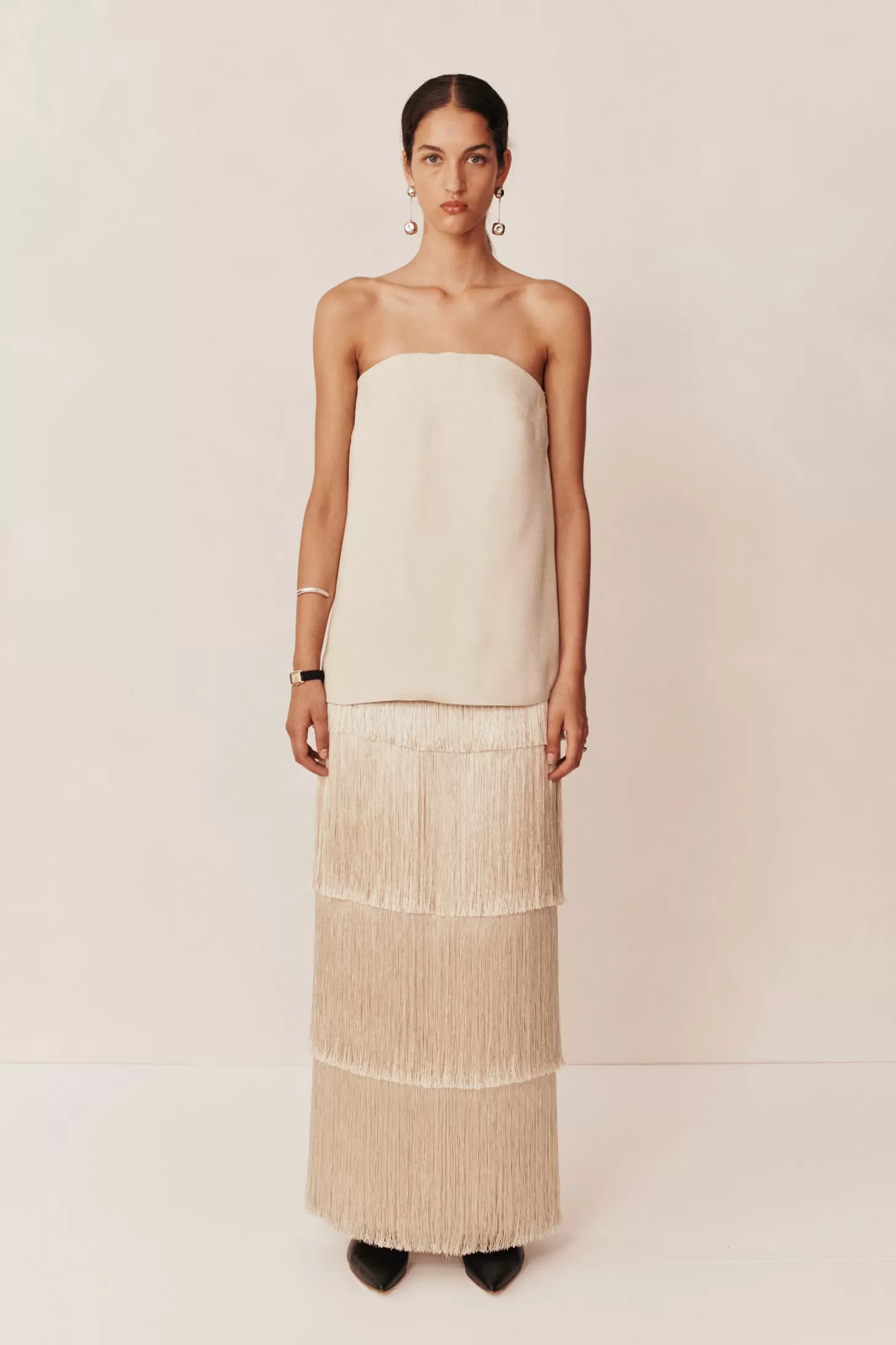Tops<ESSE OUDE COLUMN TOP Oyster