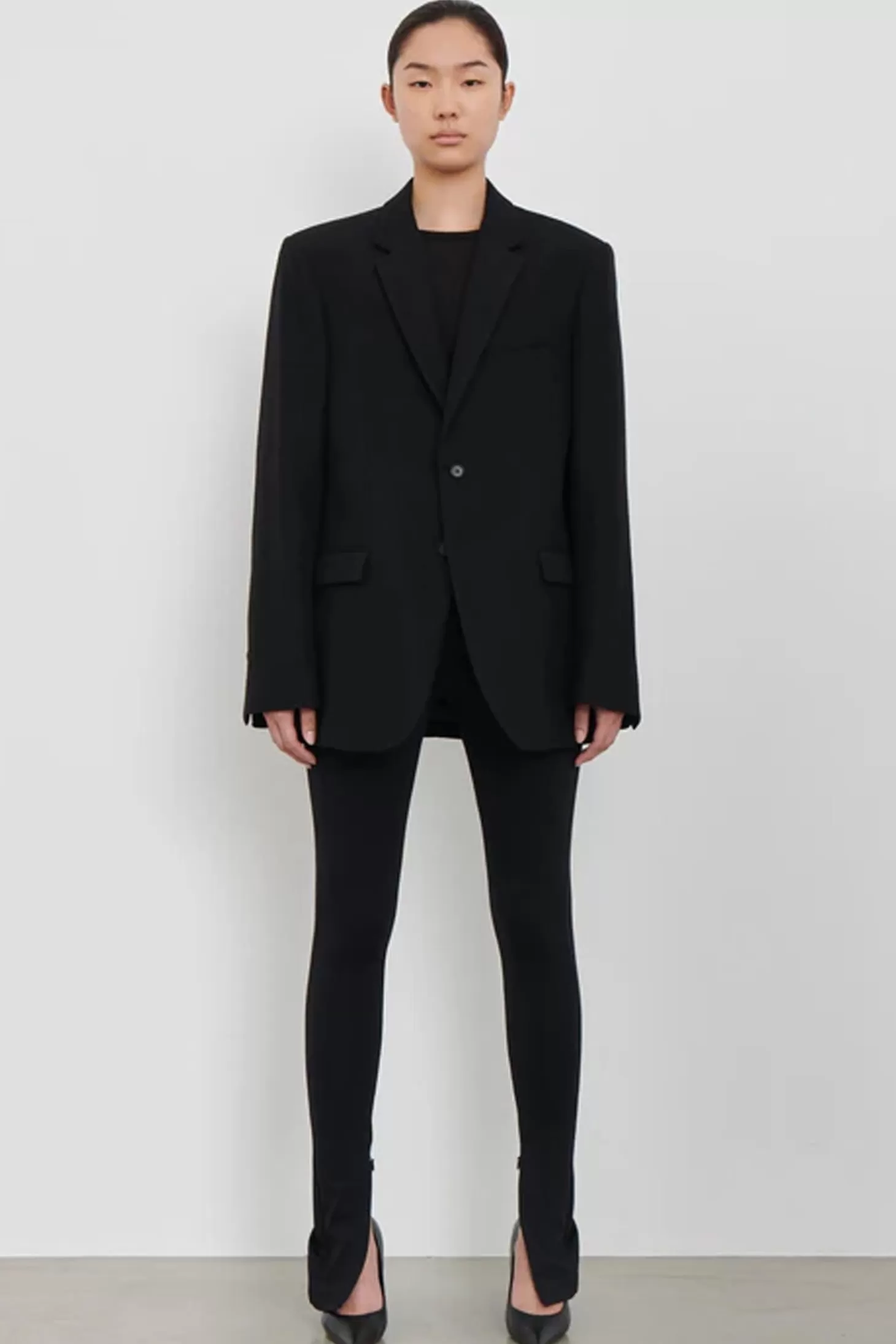 Jackets<WARDROBE.NYC OVERSIZE SINGLE BREASTED BLAZER Black