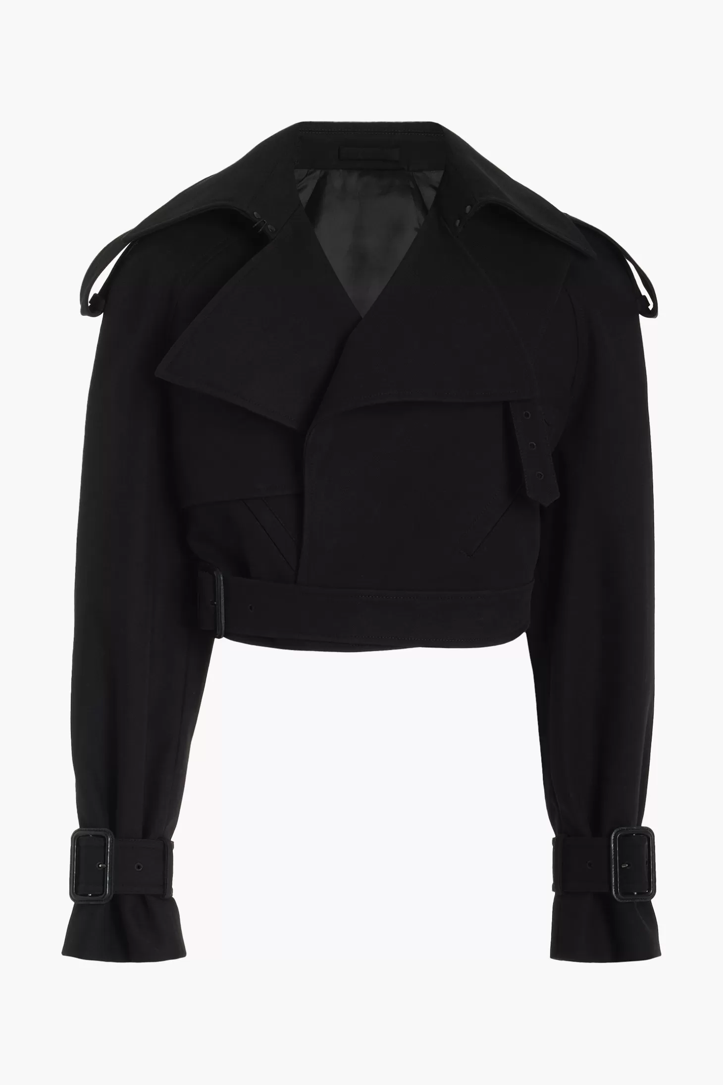 Jackets<WARDROBE.NYC PERFECTO TRENCH Black