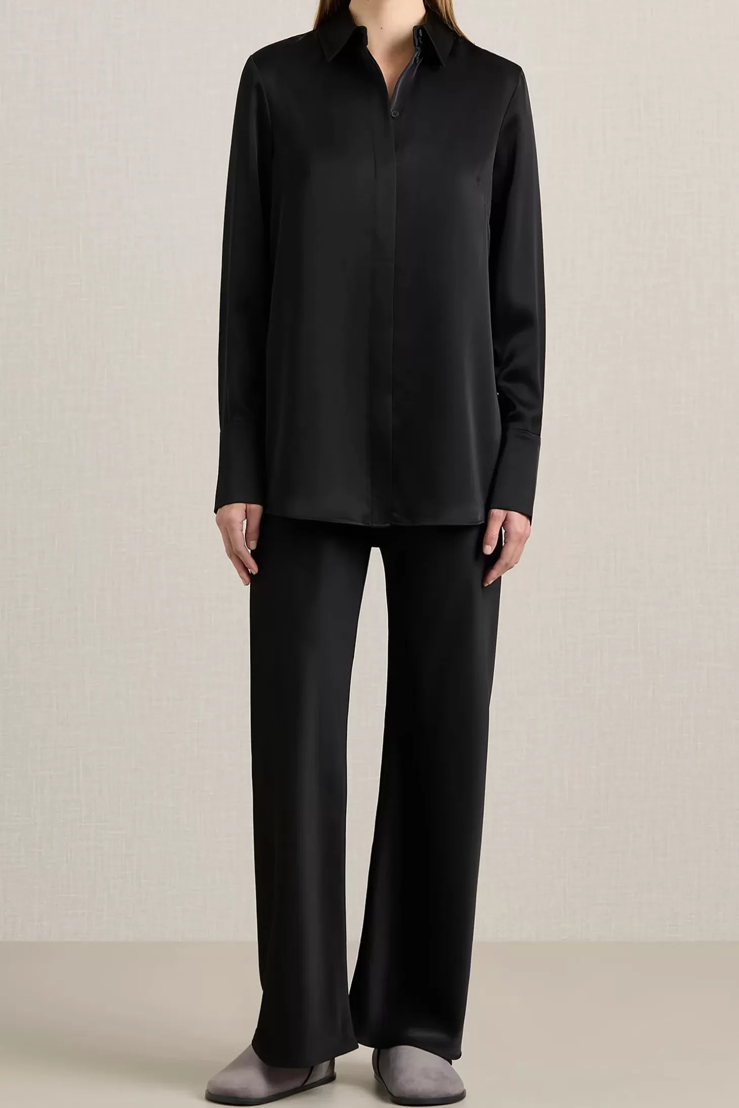 Tops<A.EMERY PHILIPPA SHIRT Black