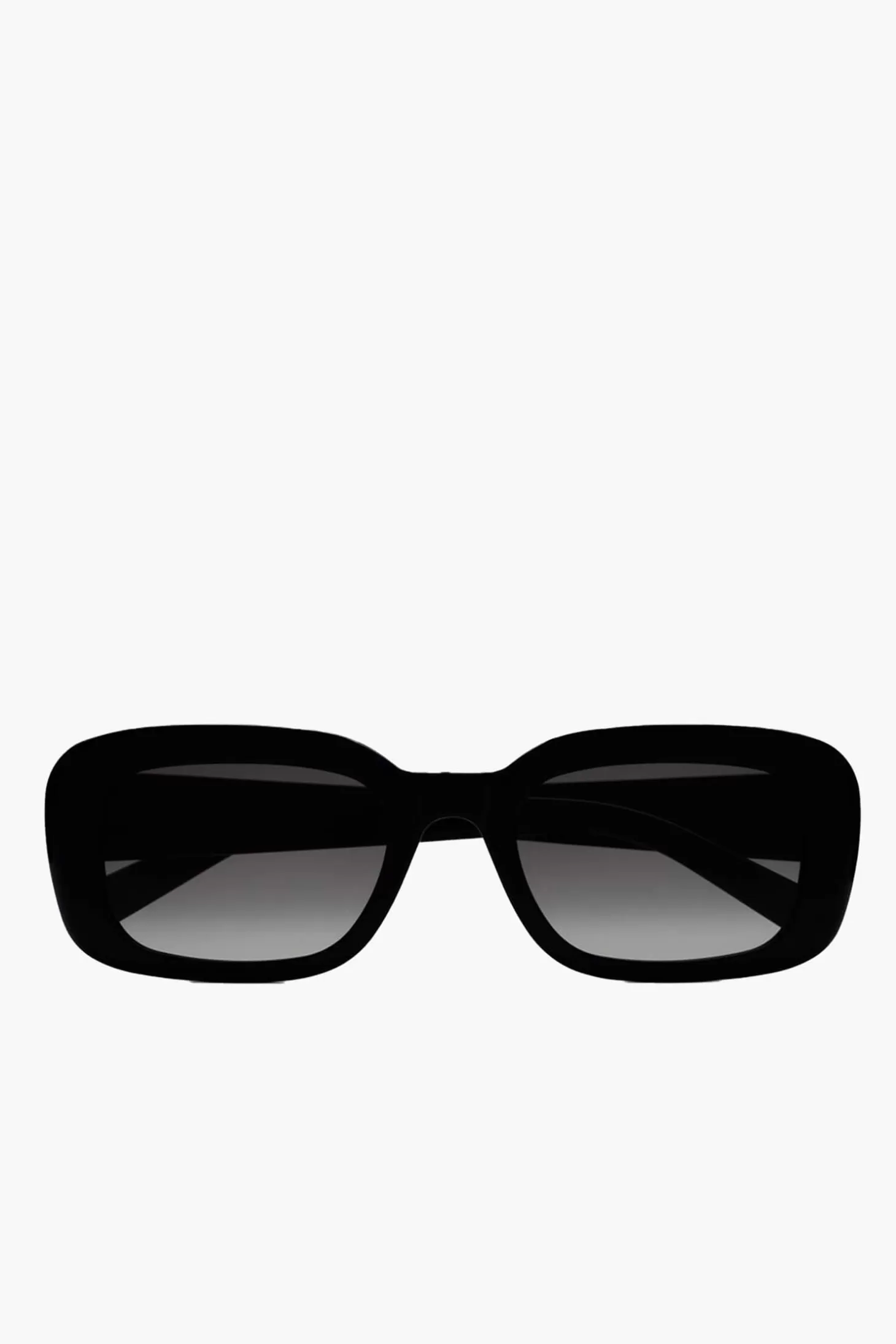 Sunglasses<SAINT LAURENT PILLOWED RECTANGULAR SUNGLASSES Black