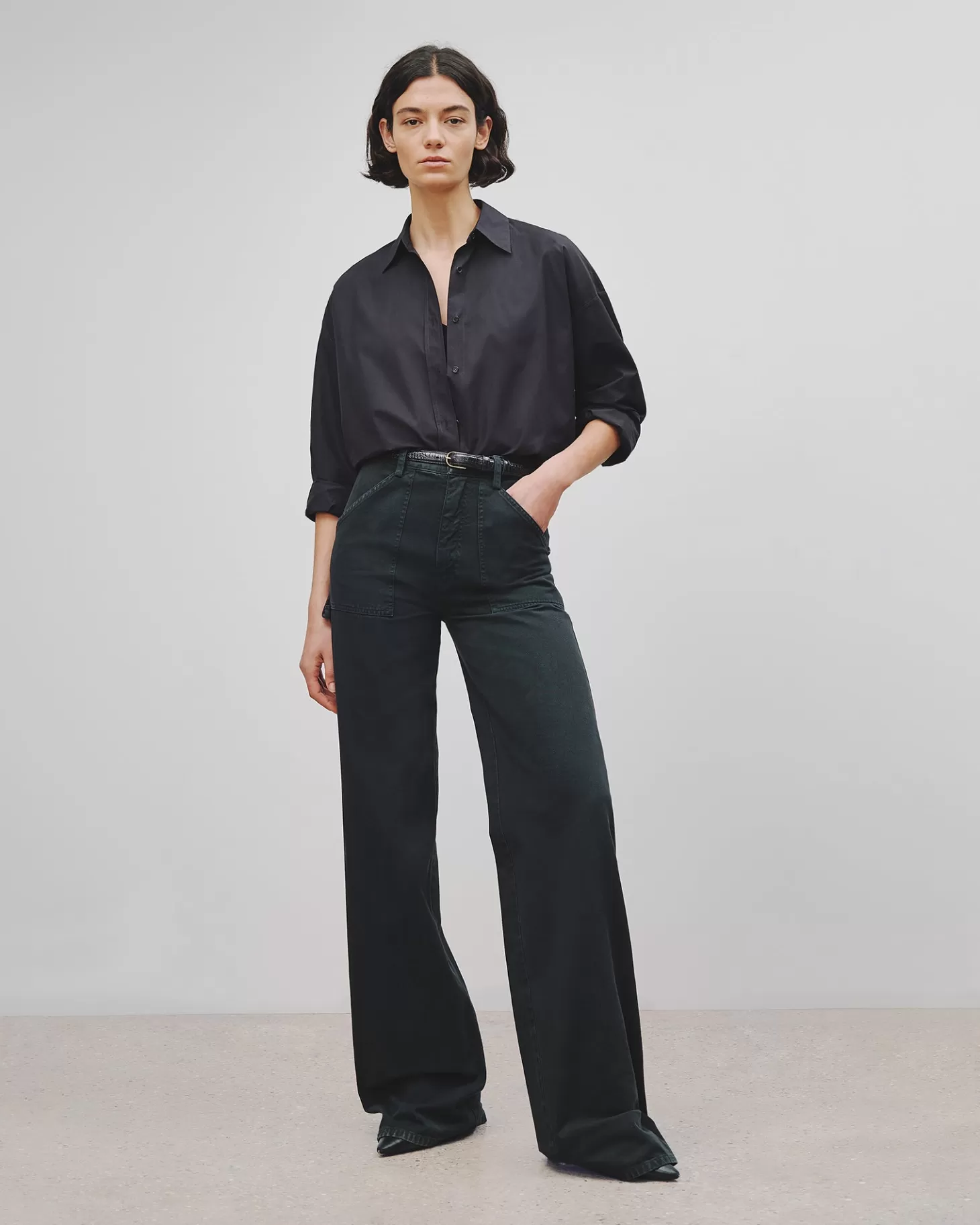 Pants<NILI LOTAN QUENTIN PANT Carbon