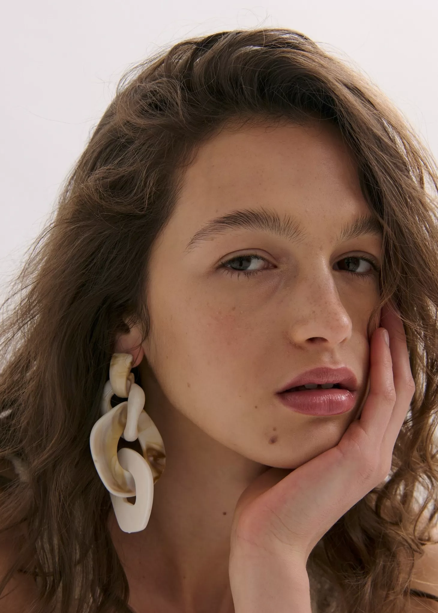 Jewellery<ANNA ROSSI RESORT WEAR EARRING Cream