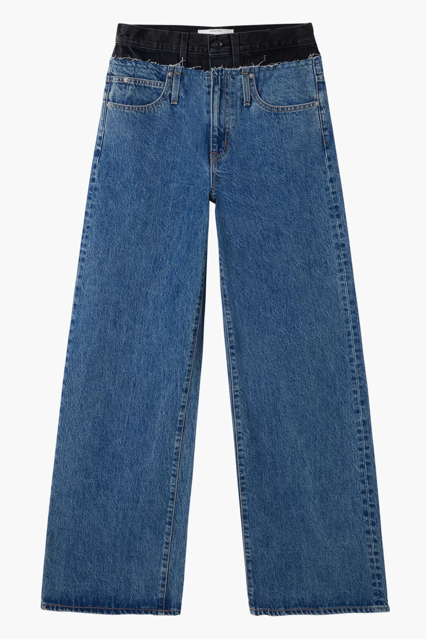 Denim<SLVRLAKE RE-WORKED EVA DOUBLE WAISTBAND JEAN