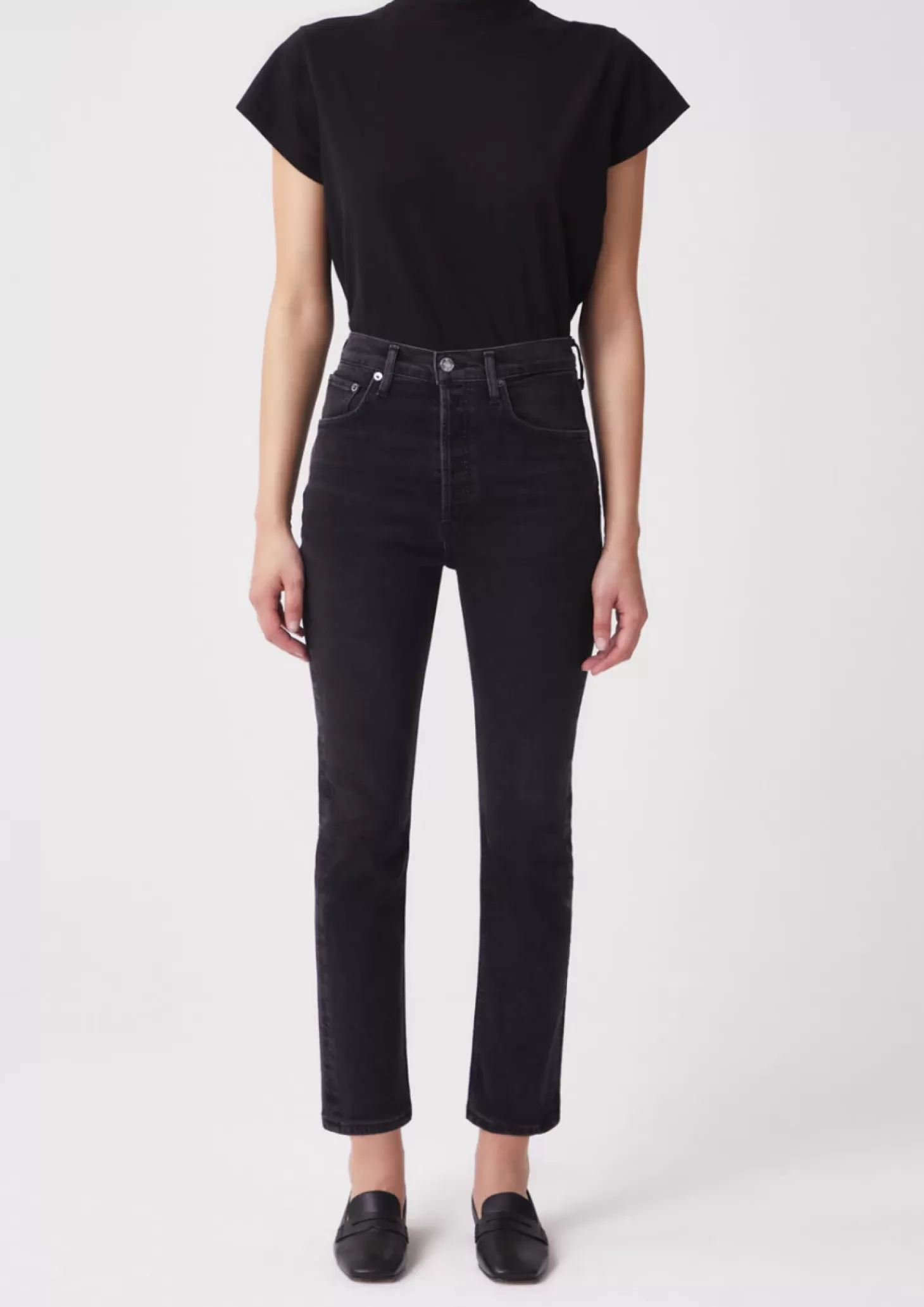 Denim<Agolde RILEY HIGH RISE STRAIGHT CROP