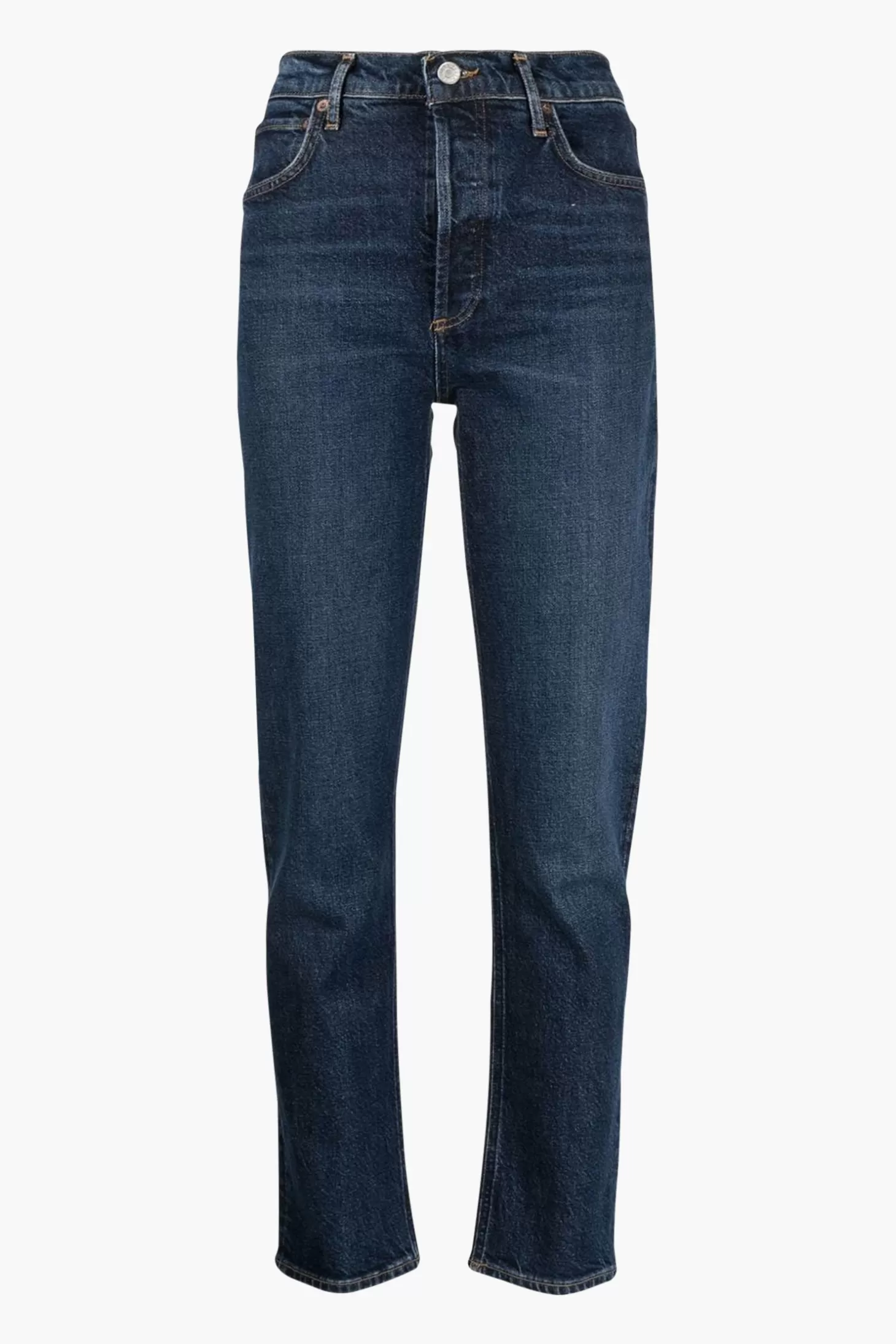 Denim<AGOLDE RILEY HIGH RISE STRAIGHT LONG
