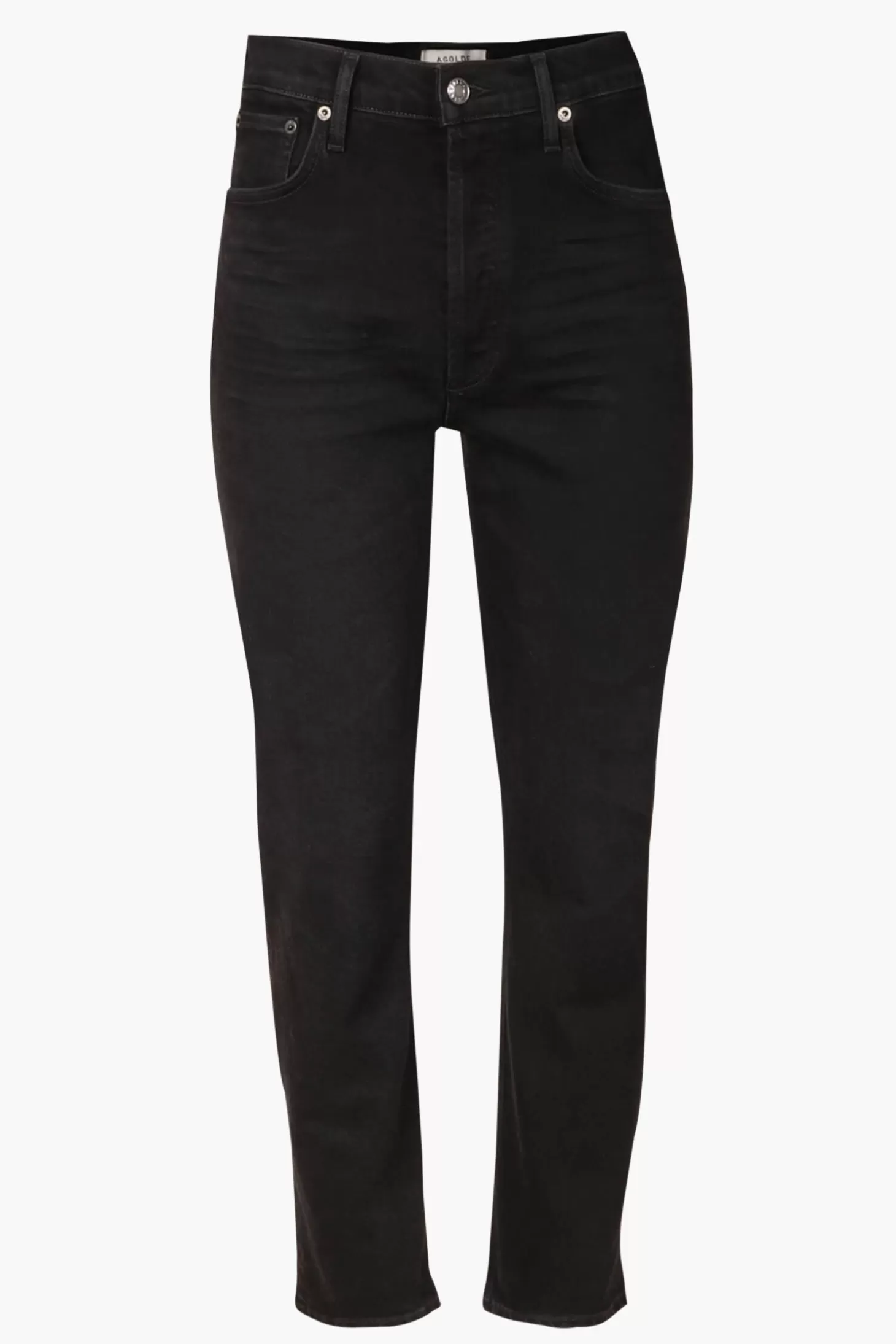 Denim<AGOLDE RILEY HIGH RISE STRAIGHT LONG