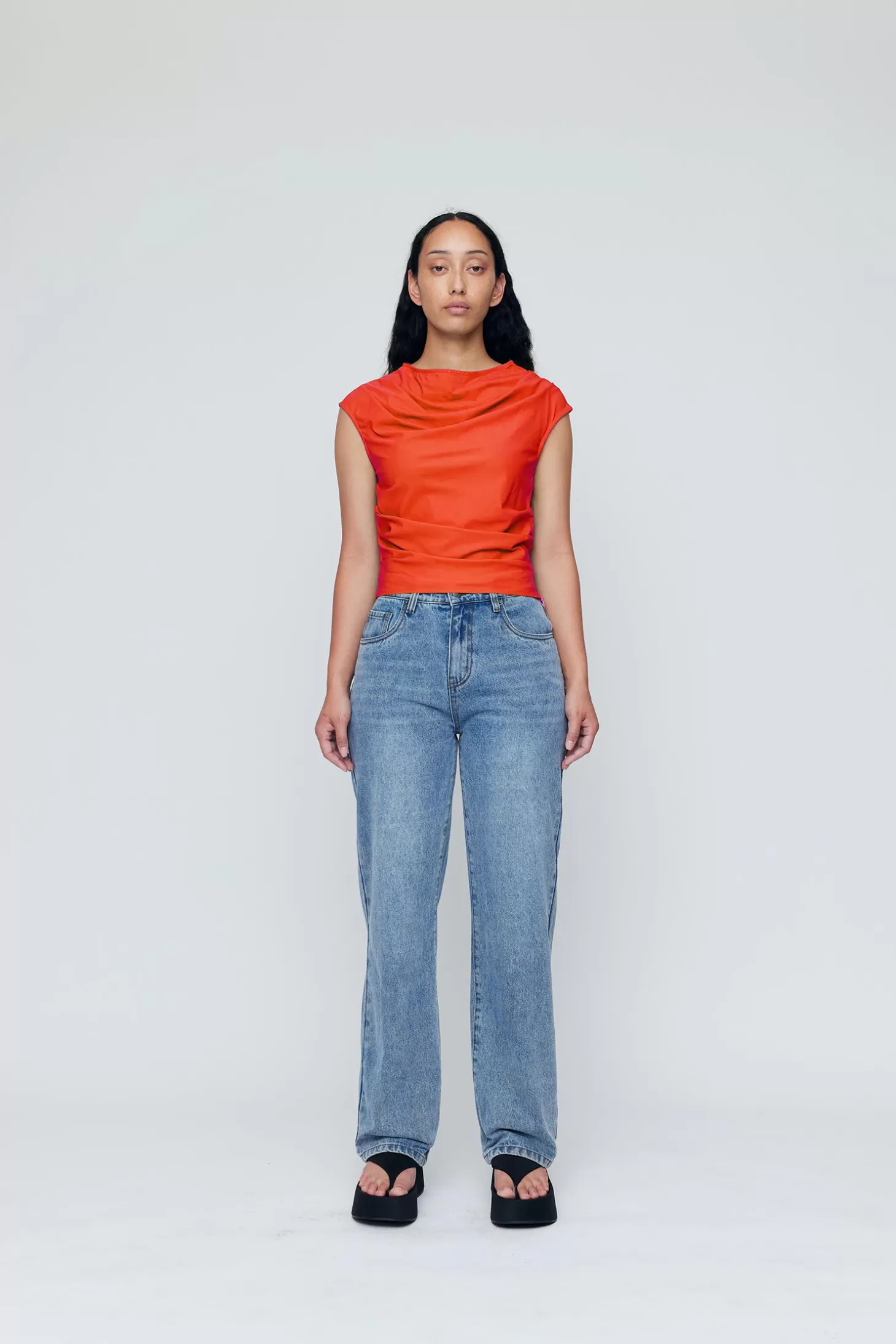 Tops<WYNN HAMLYN RINA BODICE Tangerine