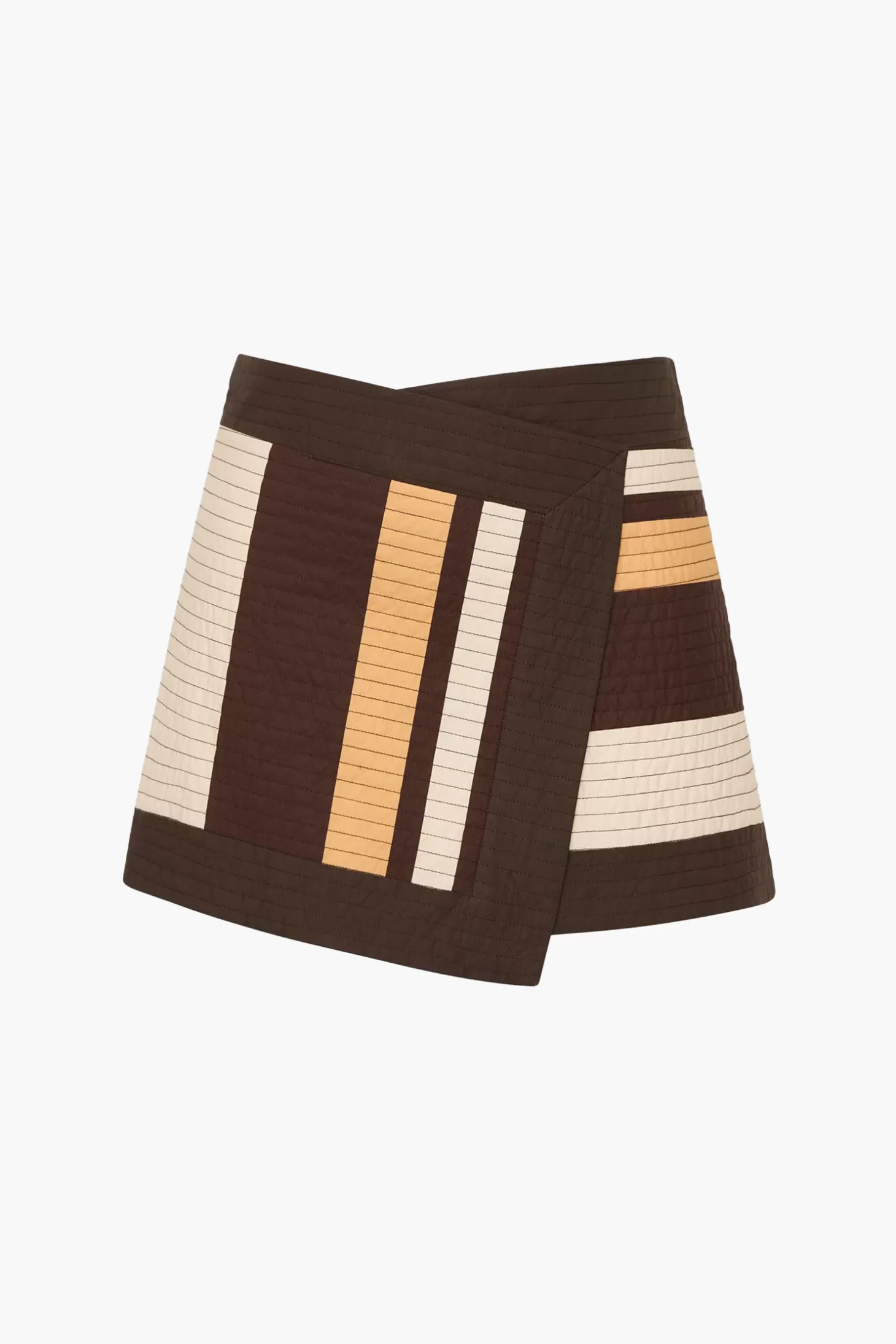 Skirts<SIR SAVANNA WRAP MINI SKIRT CatinaStripePrint